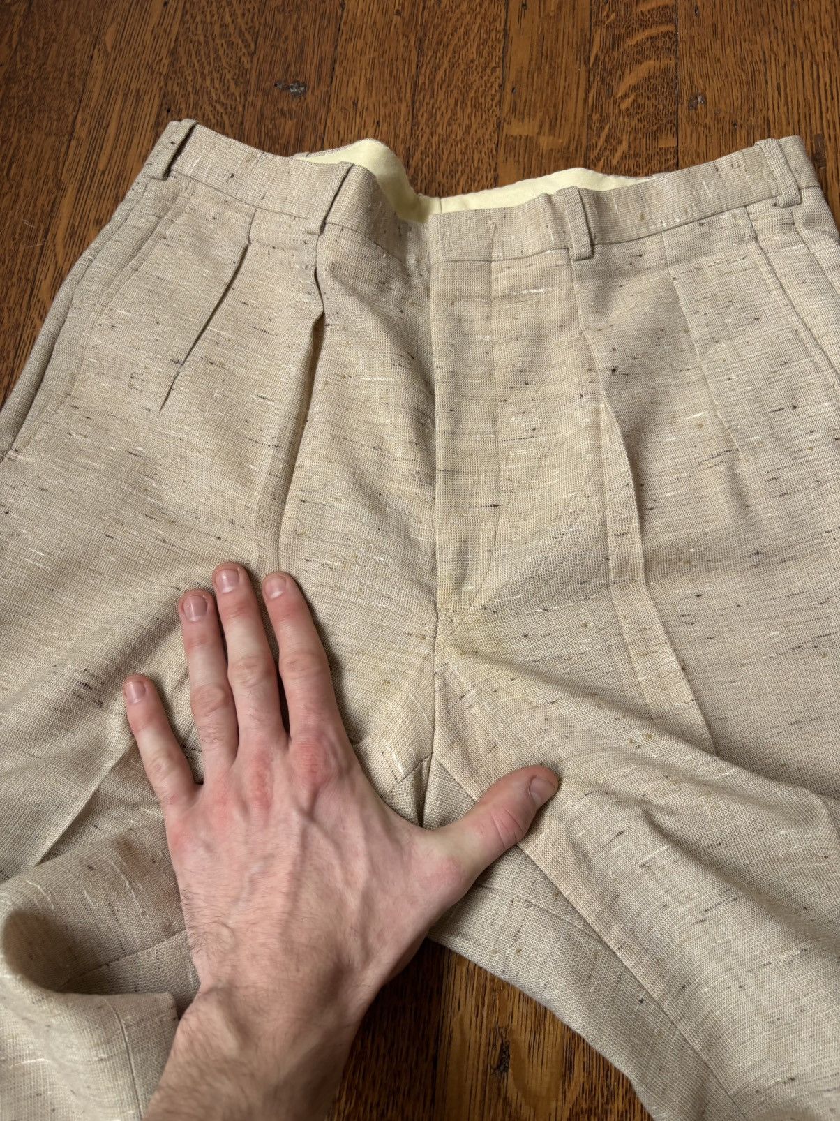 Vintage 70s Vintage 2-Piece Suit 60s Fleck Suit Country Squire Size 40R - 10 Thumbnail