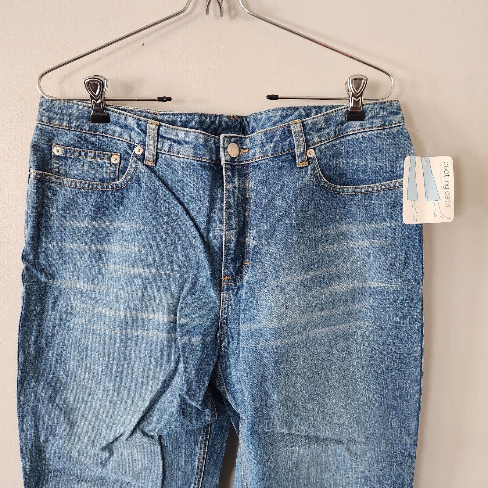 Ann Taylor Ann Taylor Blue Stretch Crop Jeans Size 12 New NWT Size 34" / US 12 / IT 48 - 2 Thumbnail