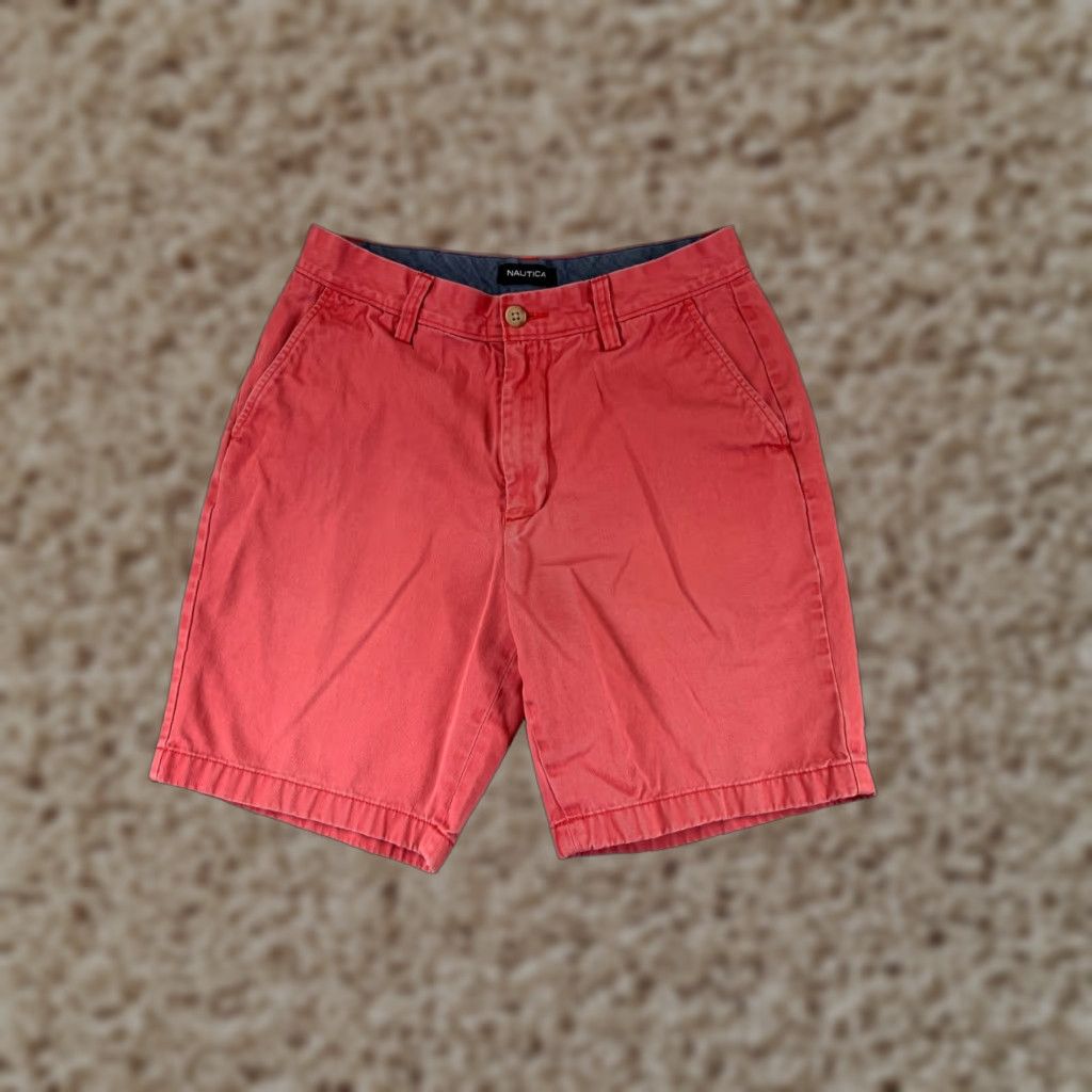 Nautica NAUTICA Shorts Adult 30 Pink Cotton Chino Deck Golf Beach Quick Dry Lightweight Mens Size US 30 / EU 46 - 1 Thumbnail