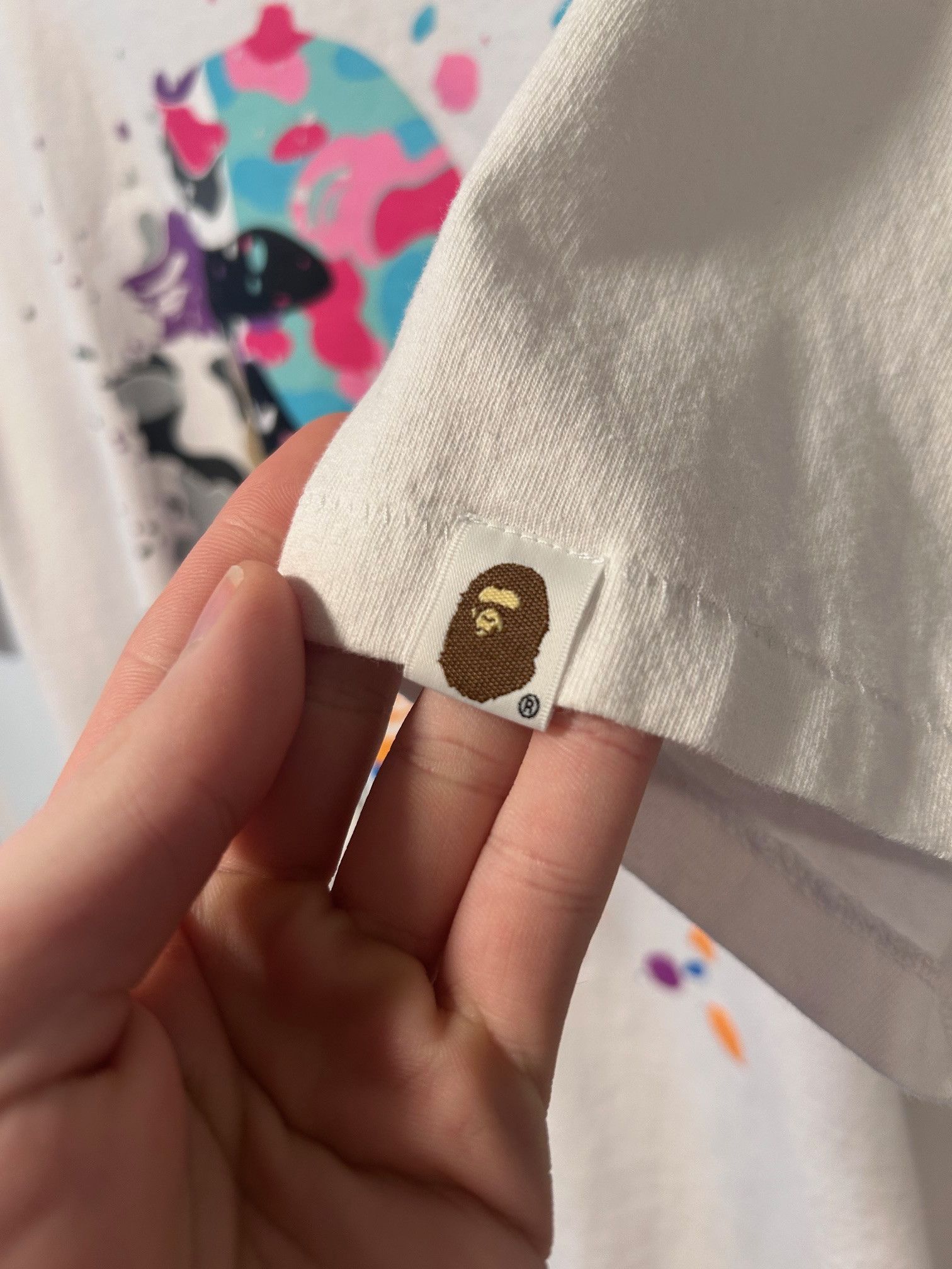 Bape A Bathing Ape Paint Splatter Tee (US EXCLUSIVE) Size US L / EU 52-54 / 3 - 2 Thumbnail