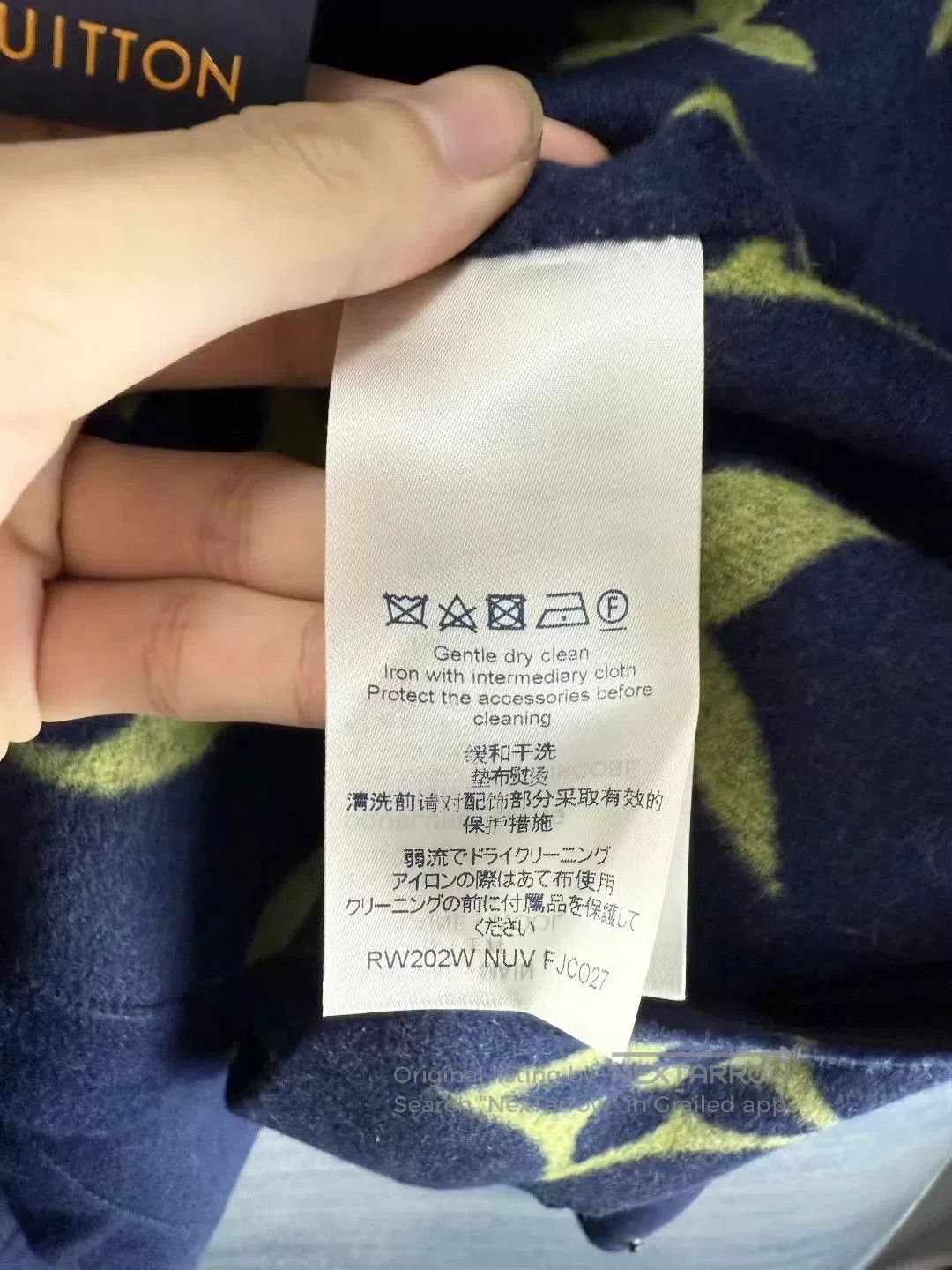 Louis Vuitton Louis Vuitton Blue Wool Cape Coat. Size S / US 4 / IT 40 - 4 Thumbnail