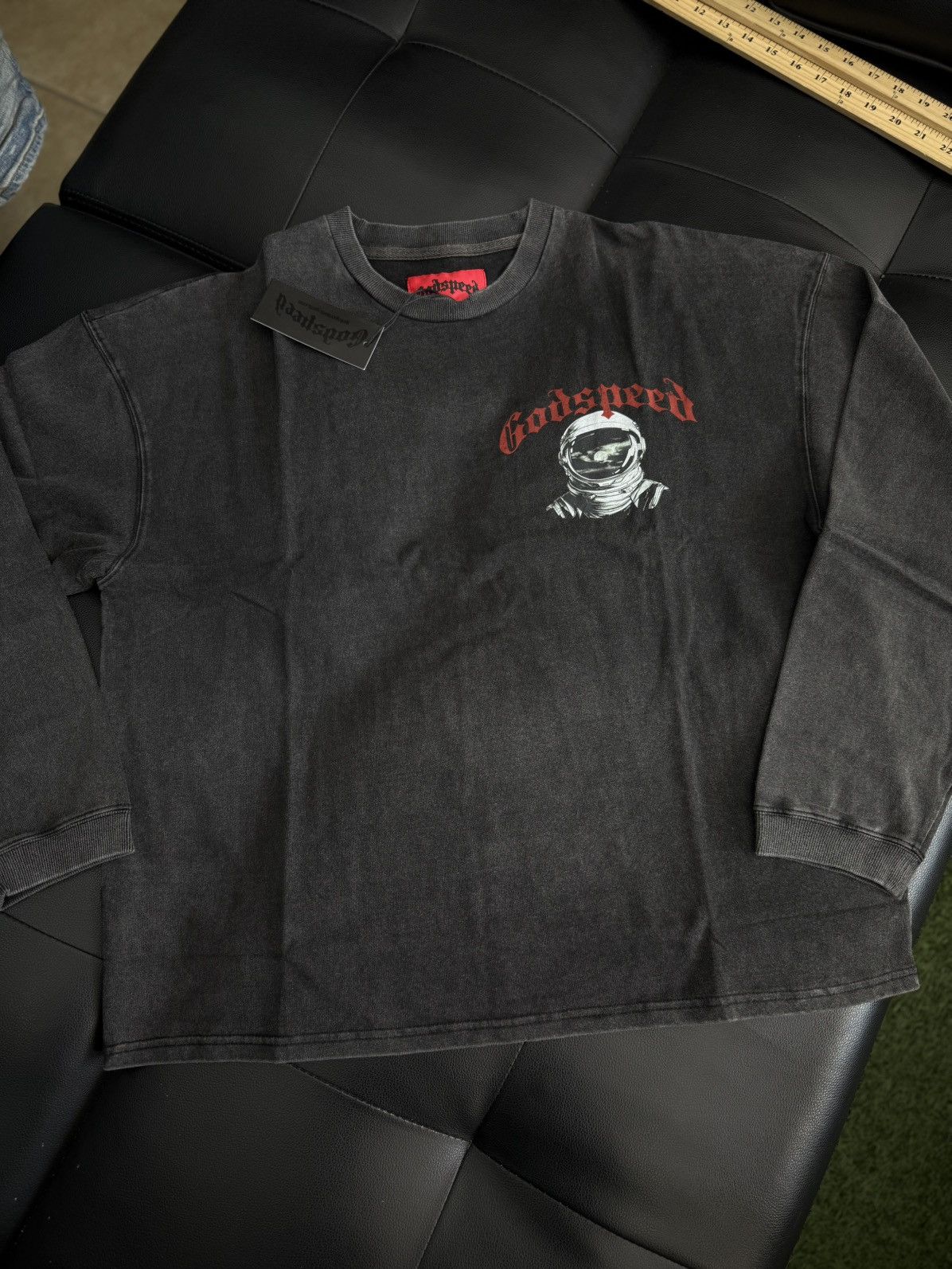 Godspeed Godspeed Moon Astronaut L/S Tee Shirt Size Large (NEW) Size US L / EU 52-54 / 3 - 1 Thumbnail
