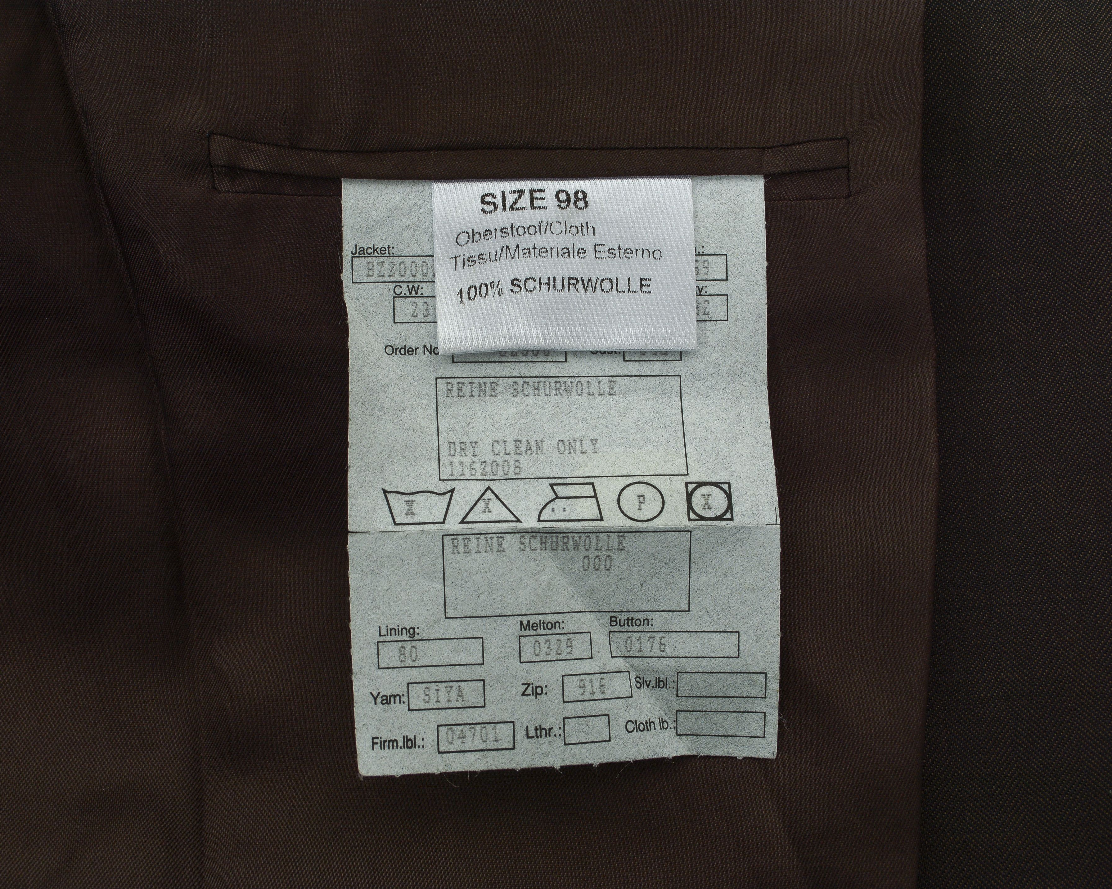 Designer × Other BONACELLI Men Pinstriped Wool Blazer Coat Suit Jacket De 98 Size 40L - 7 Thumbnail