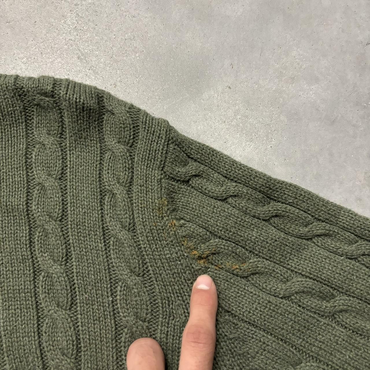 Japanese Brand × Vintage Crazy Vintage Y2K/2000s Grunge Olive Green Earth Tone Essential Sweater! Size US L / EU 52-54 / 3 - 4 Thumbnail