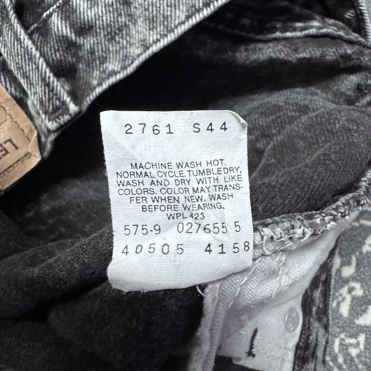 Levi's Vintage 90s Levis 505 Black Acid Wash Jeans Size US 30 / EU 46 - 23 Thumbnail