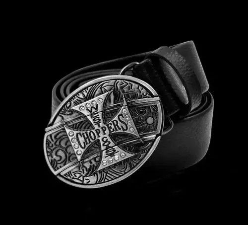 Leather Chopper abuckle PU Leather Belt Size ONE SIZE - 2 Thumbnail