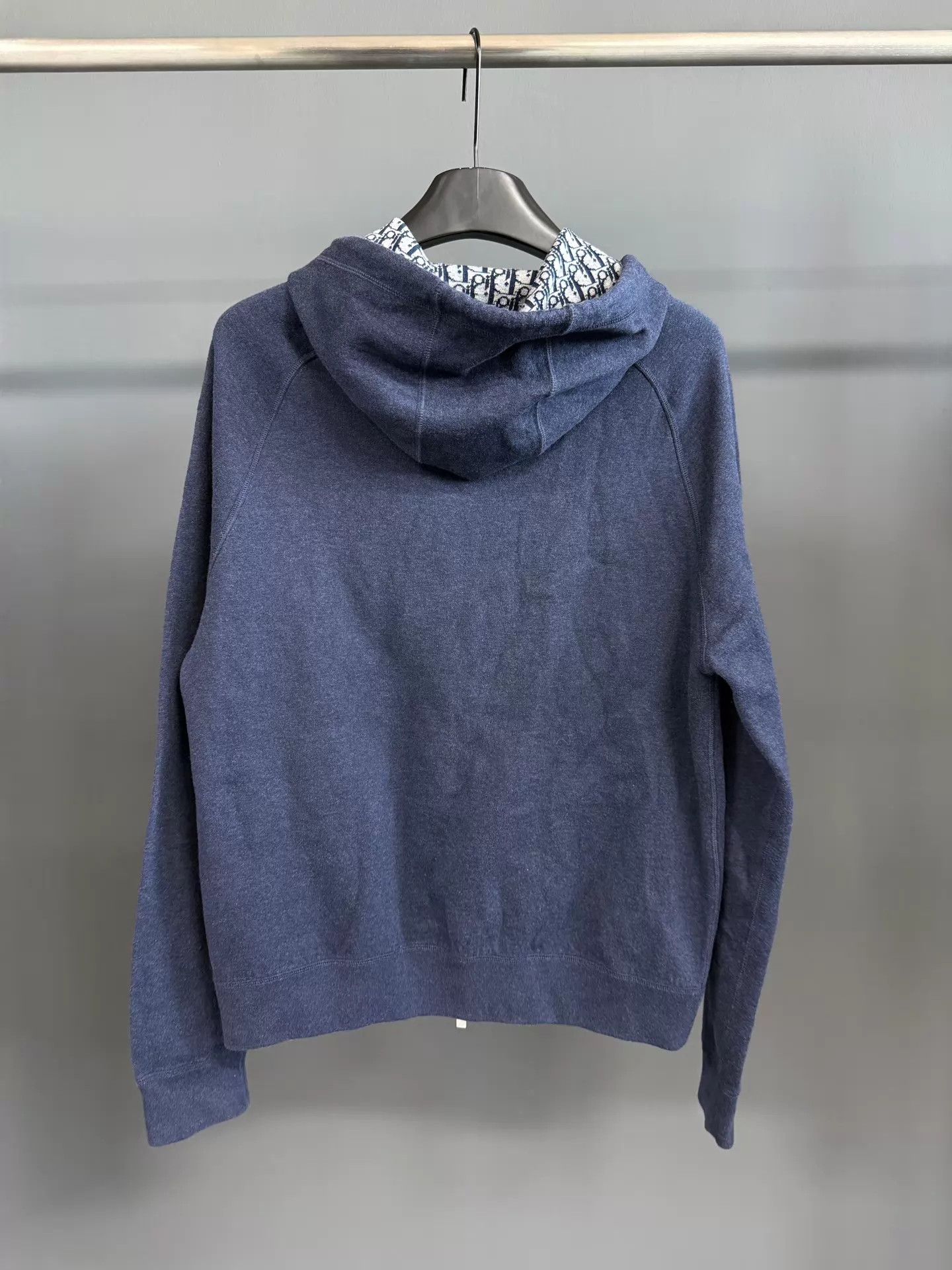 Dior Dior Cashmere Full Printed Lining Zipper Sweatshirt Blue XL Size US XL / EU 56 / 4 - 2 Thumbnail
