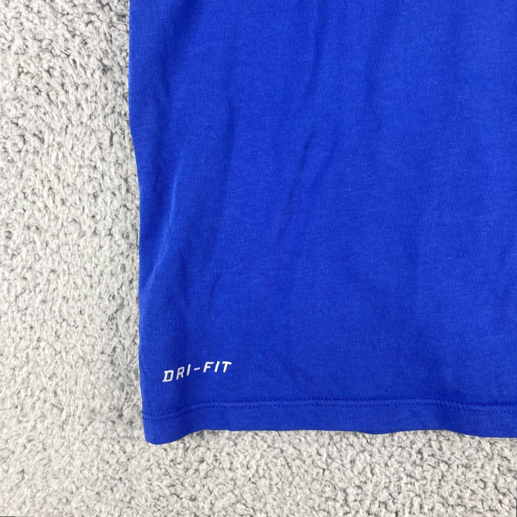 Nike Nike Men's T-Shirt Short Sleeve S Small Blue Swoosh Logo Printed / 38-13 / Regular Cotton Crew Neck / Blue White / Logo / Men Size US S / EU 44-46 / 1 - 4 Thumbnail