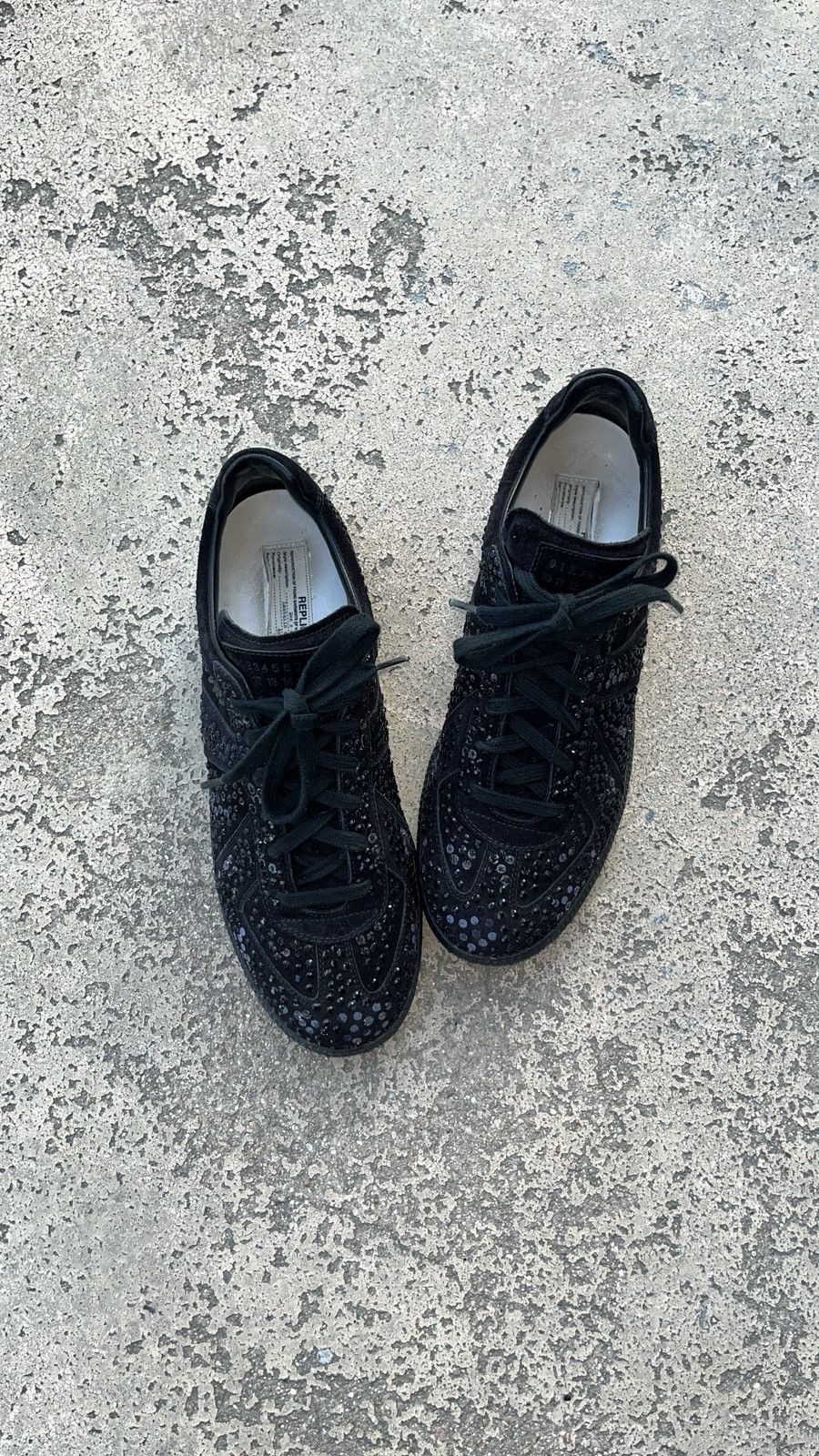 Maison Margiela Maison Margiela Gat Replica Swarovski Black Crystal Size US 9 / EU 42 - 6 Thumbnail