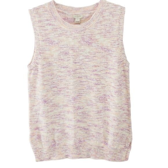 J.Crew J.Crew Factory Space Dyed Sleeveless Sweater Pink Purple & P Size S / US 4 / IT 40 - 2 Thumbnail