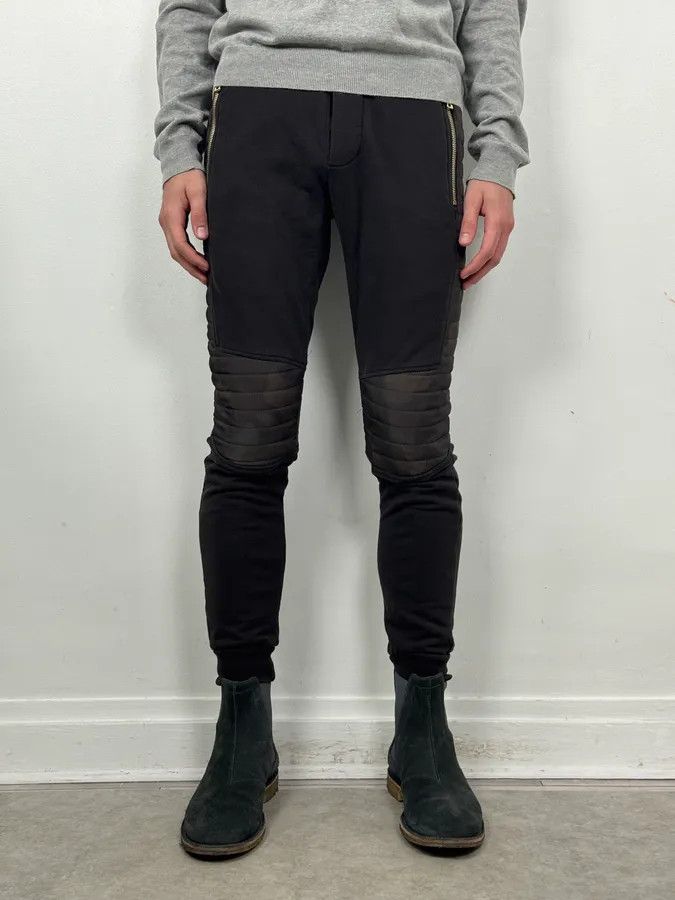 Balmain Balmain Black & Camo Padded Jogger Pants Size 25" / US 0 / IT 36 - 2 Thumbnail