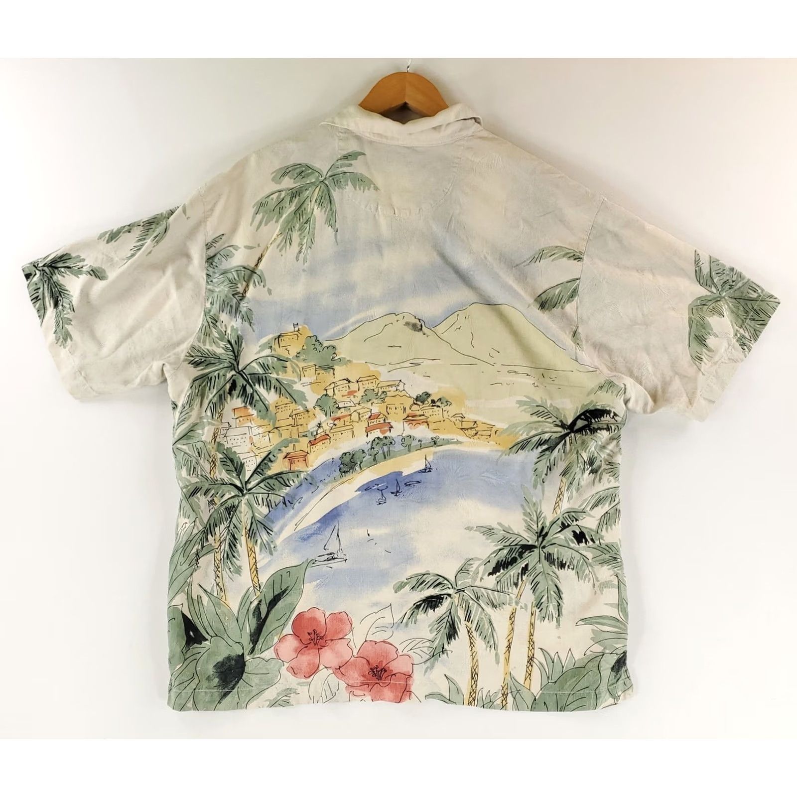Tommy Bahama Tommy Bahama Button-Up Shirt AOP Hawaiian Coastal Bay Mens XL Multicolor Shirt Size US XL / EU 56 / 4 - 4 Thumbnail