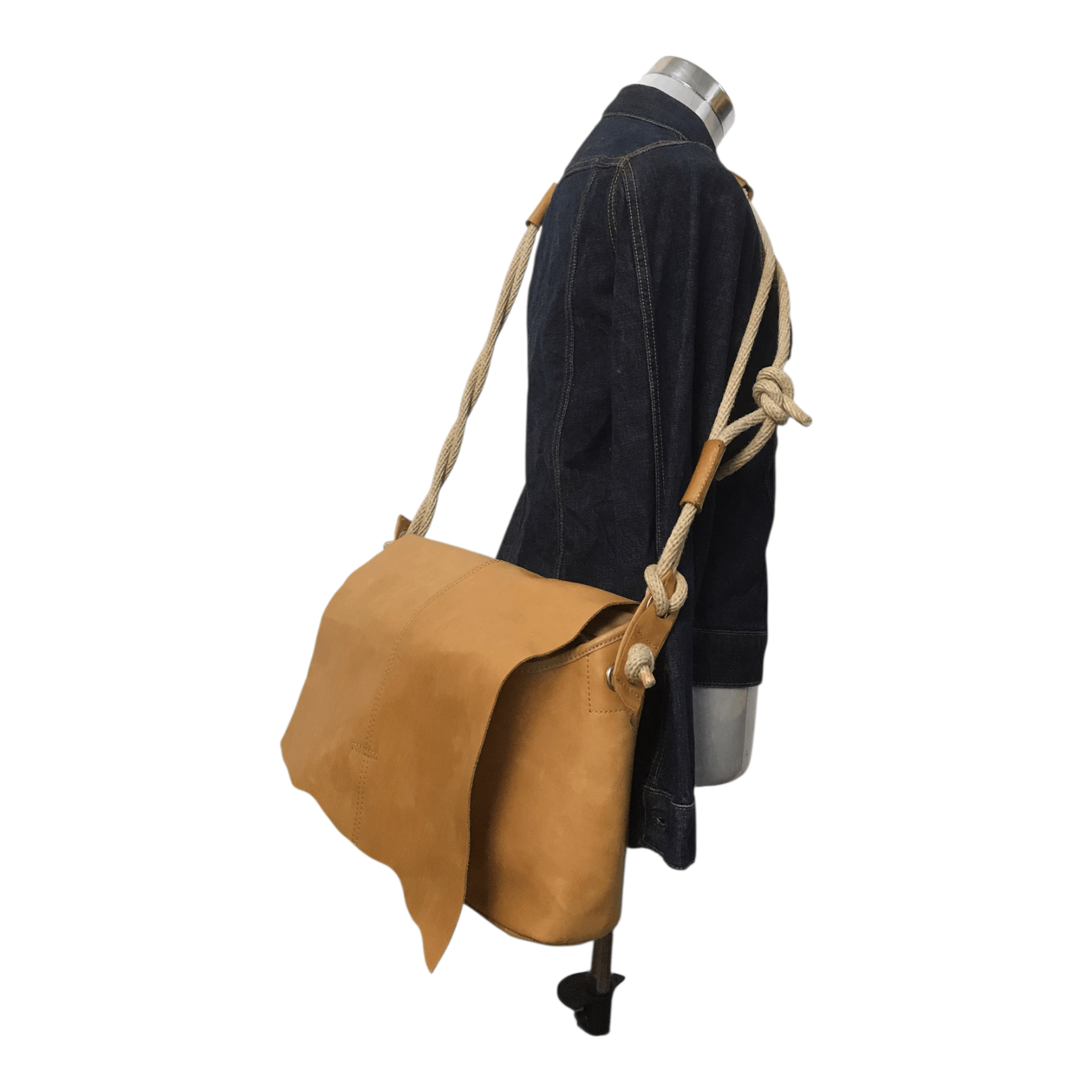 Genuine Leather Vintage Leather Brown Sling Bag Size ONE SIZE - 2 Thumbnail