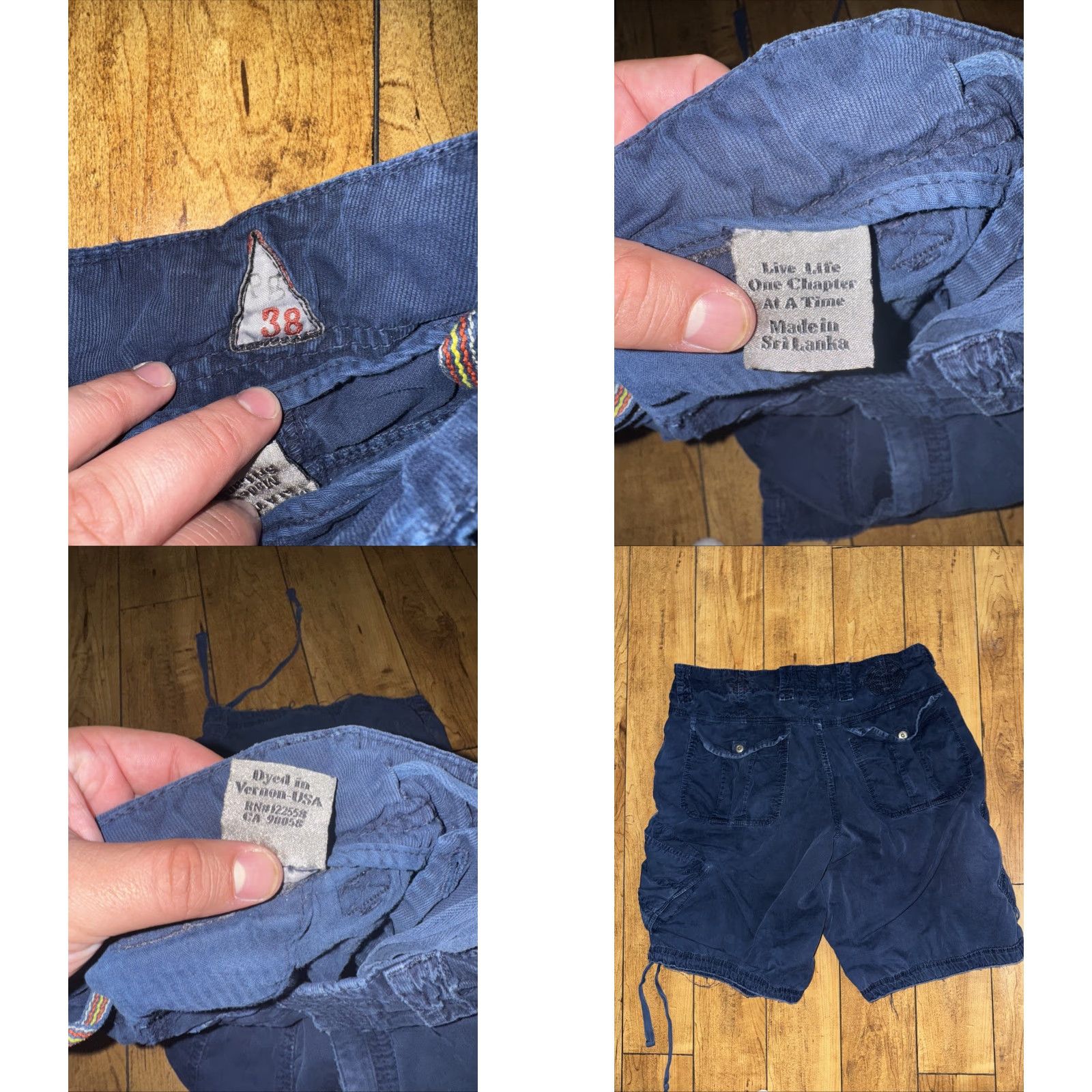 Vintage Paperbacks Cargo Shorts Men’s 36 Navy Blue Outdoor Pockets 12 Inseam Cargo Men Navy Blue Outdoor 90s? Size US 36 / EU 52 - 8 Thumbnail
