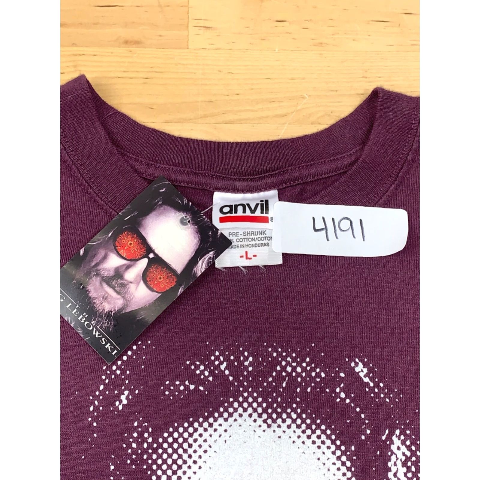 Anvil Ripple Junction Anvil The Big Lebowski The Dude Abides Maroon T Shirt Mens L Short Sleeve Movie Y2K Size US L / EU 52-54 / 3 - 4 Thumbnail