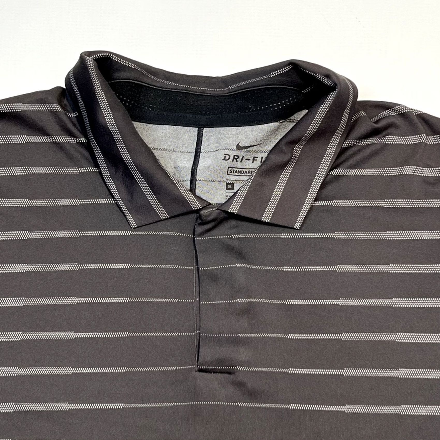 Nike Nike Tiger Woods Polo Shirt Mens XL Black Striped Dri-Fit Golf BV0350-010 Size US XL / EU 56 / 4 - 4 Thumbnail
