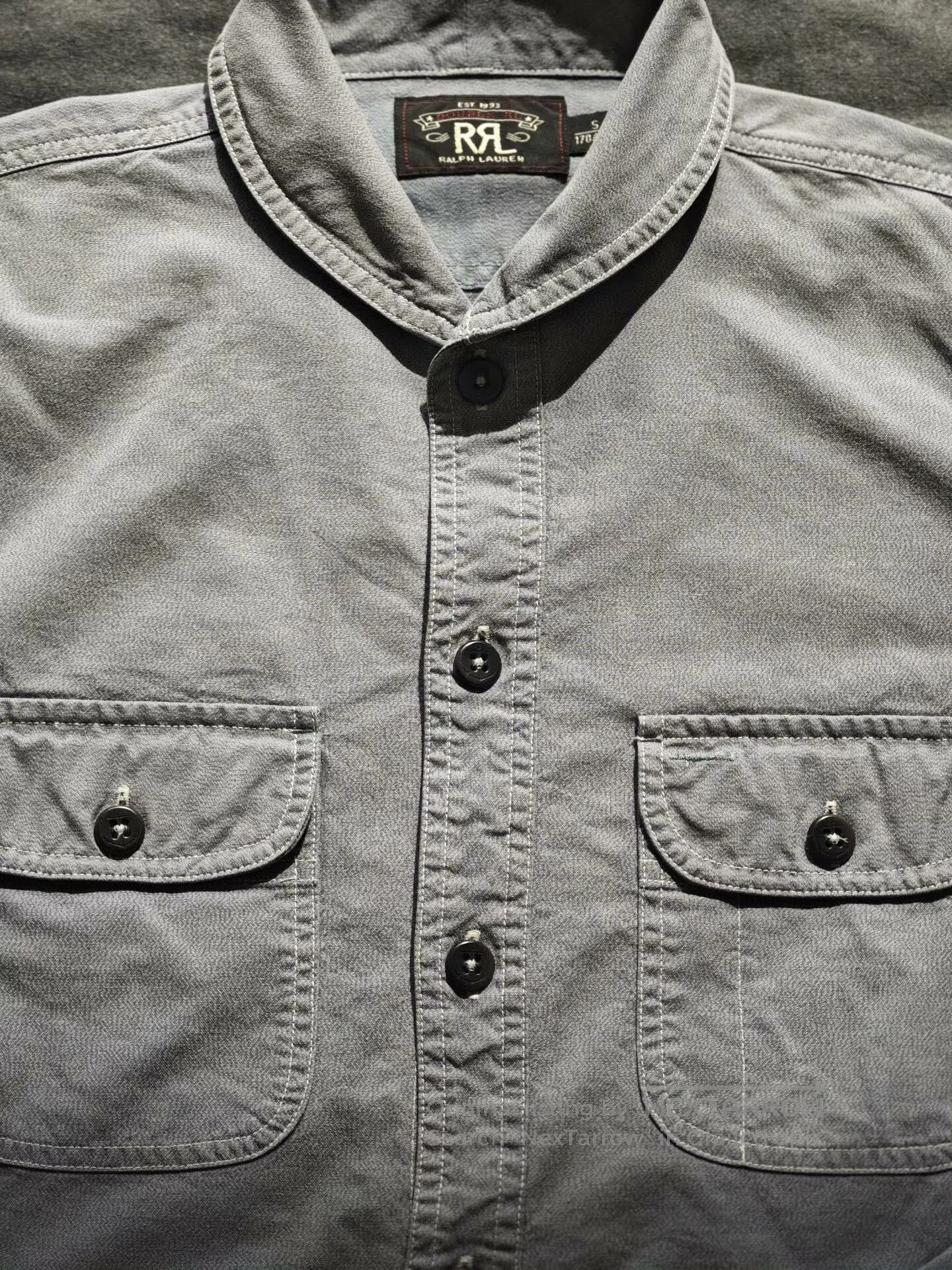 RRL Ralph Lauren RRL Double RL Gray Work Shirt. Size US S / EU 44-46 / 1 - 3 Thumbnail
