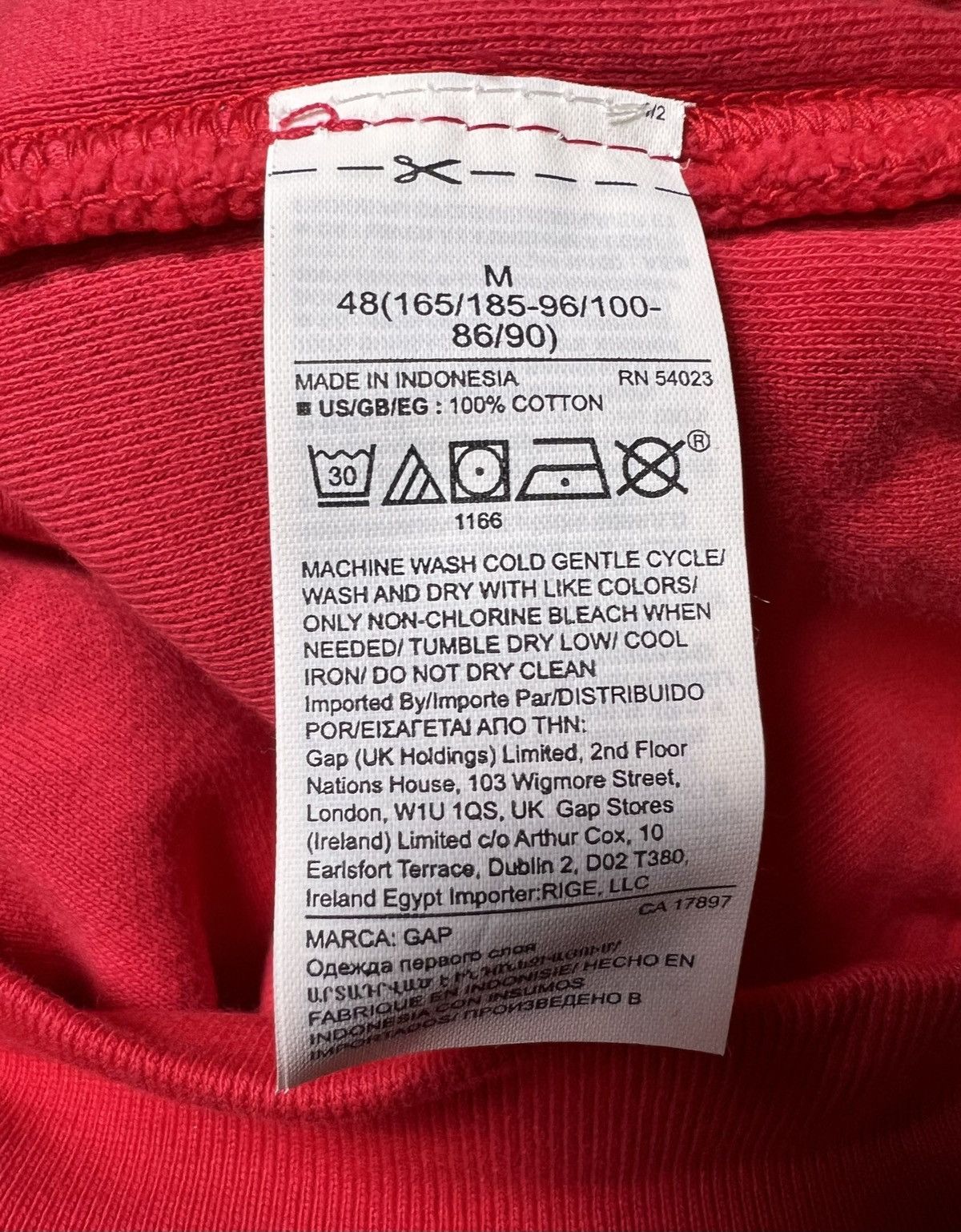 Yeezy Yeezy Gap Hoodie Red Size US M / EU 48-50 / 2 - 4 Thumbnail
