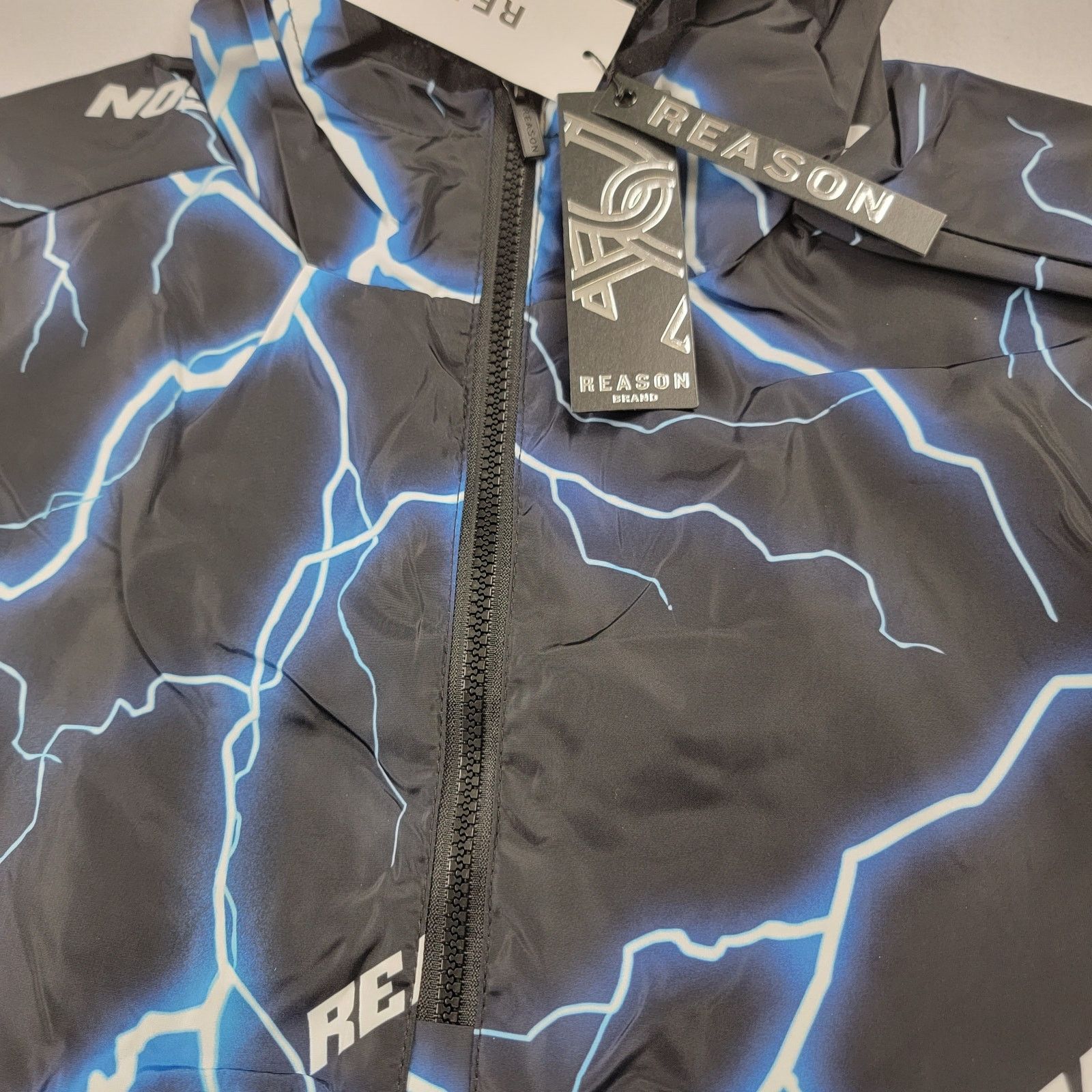 Reason Reason x Vintage Reflective Lightning Windbreaker Sz M (567) Size US M / EU 48-50 / 2 - 4 Thumbnail
