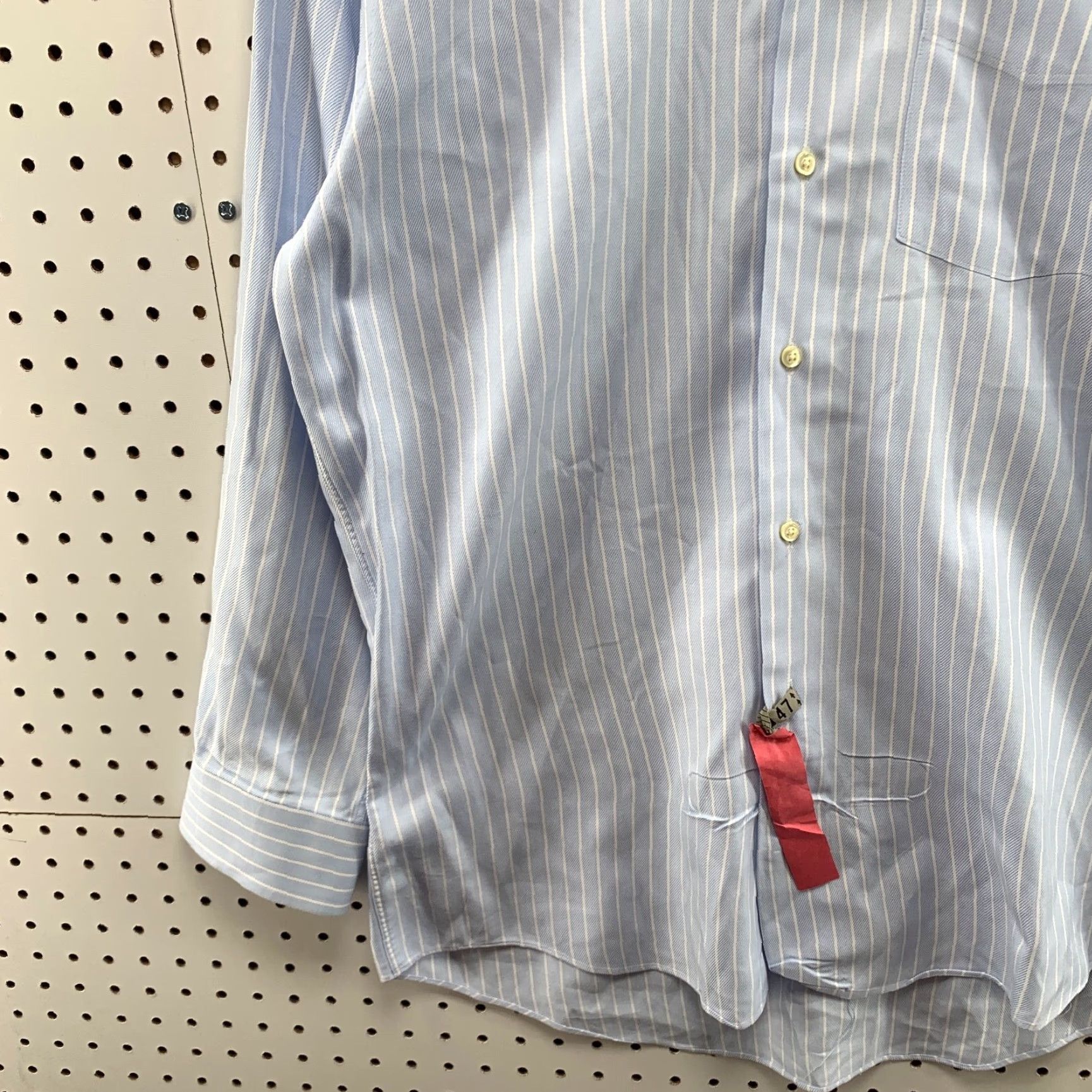 Vintage Forsyth Of Canada Shirt 15.5 Regular Blue Striped Button-Up Mens Size US L / EU 52-54 / 3 - 3 Thumbnail