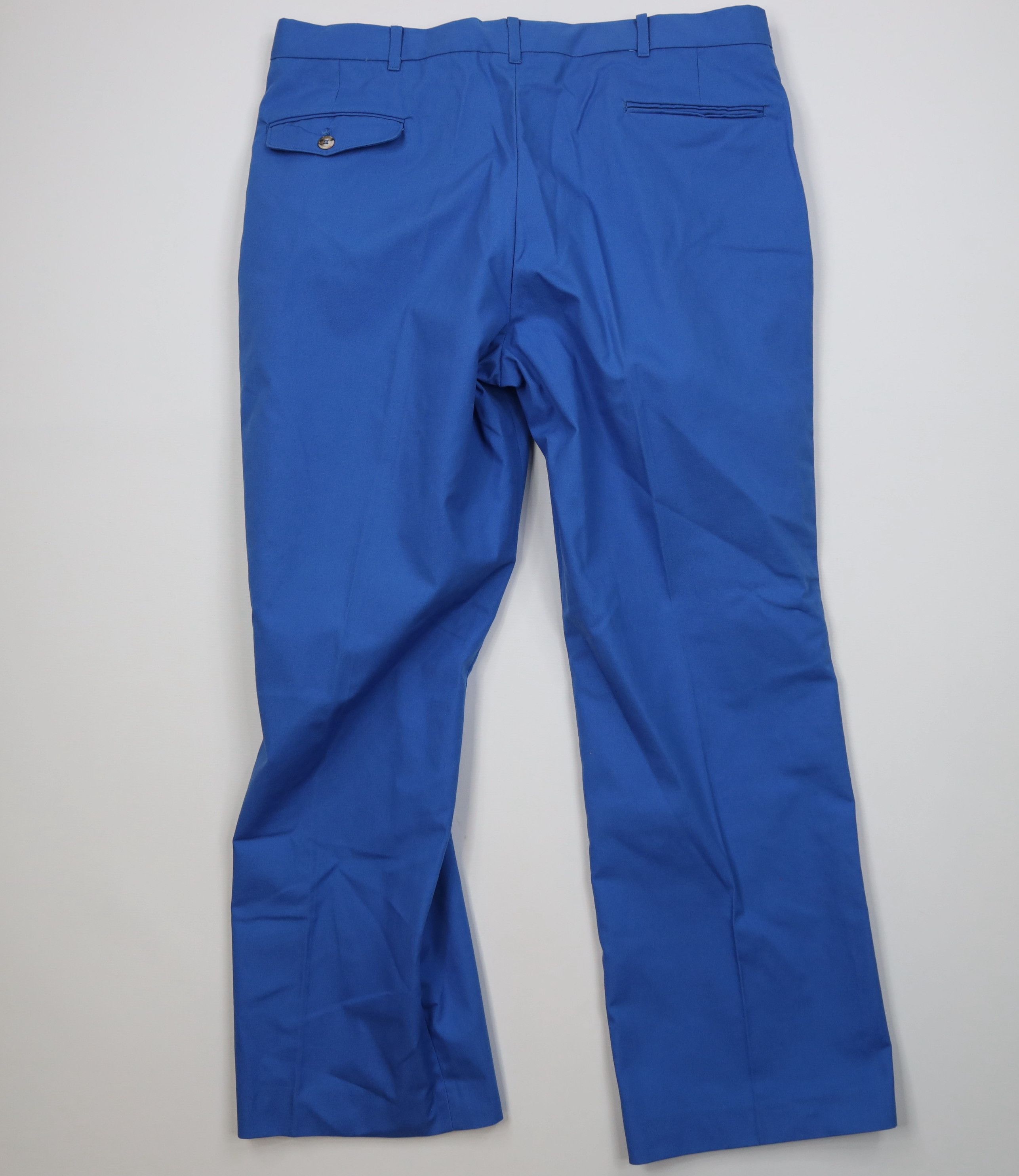 Vintage Vintage 70s Streetwear Wide Leg Chino Pants Royal Blue Size US 38 / EU 54 - 10 Thumbnail