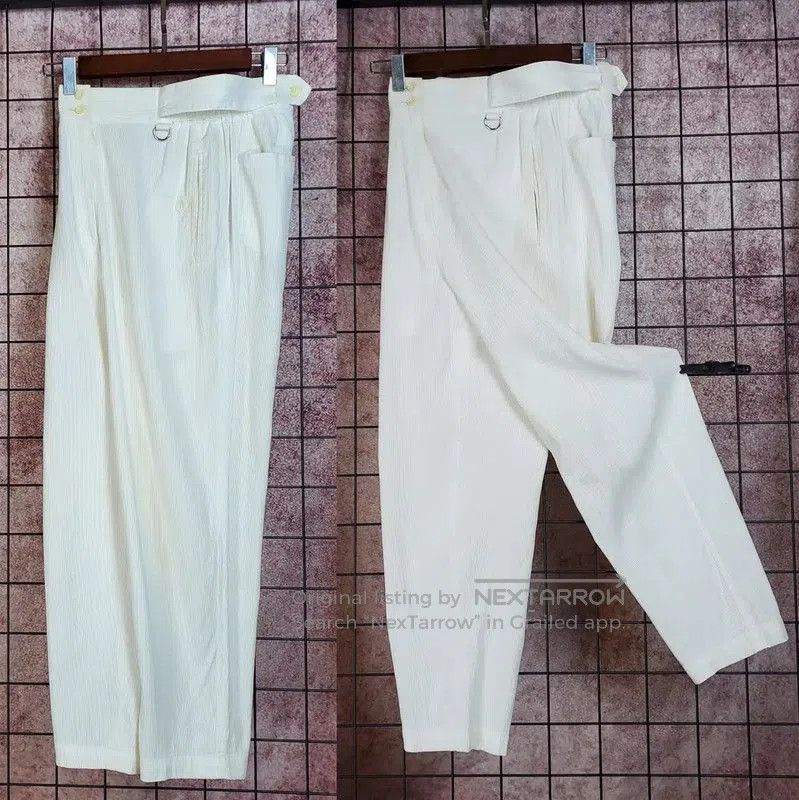 Dior Dior Women's White Cotton Embroidered Casual Pants . Size 24" / US 00 / IT 34 - 2 Thumbnail