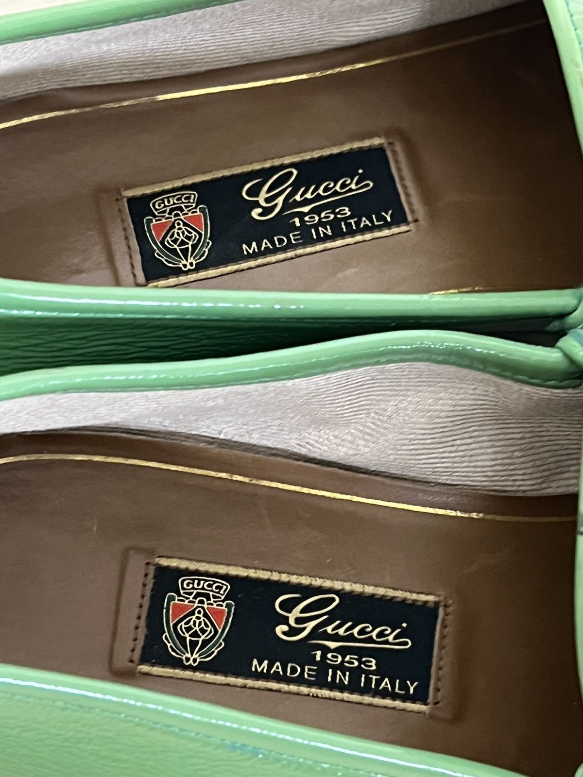 Gucci Teal Patent Leather Horsebit Loafers Size US 9 / EU 42 - 13 Thumbnail