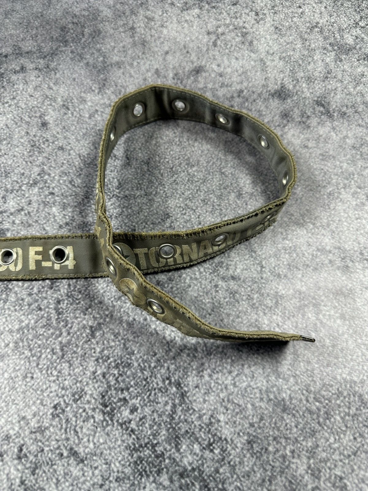 Vintage Y2K Vintage Full Holes Tornado F-14 Distressed Belts USA Alt Size ONE SIZE - 3 Thumbnail