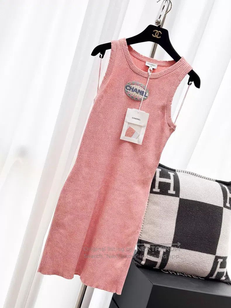Chanel Chanel Letter logo knitted vest dress Size XXS / US 00 / IT 34 - 2 Thumbnail