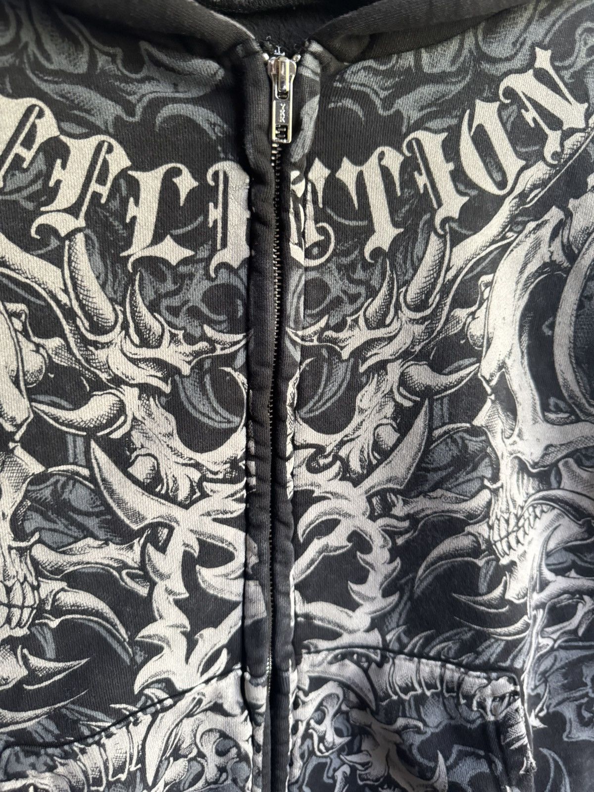 Ken Carson Ken Carson Affliction Gorecore Lament Zip Up Hoodie Size US XXL / EU 58 / 5 - 3 Thumbnail