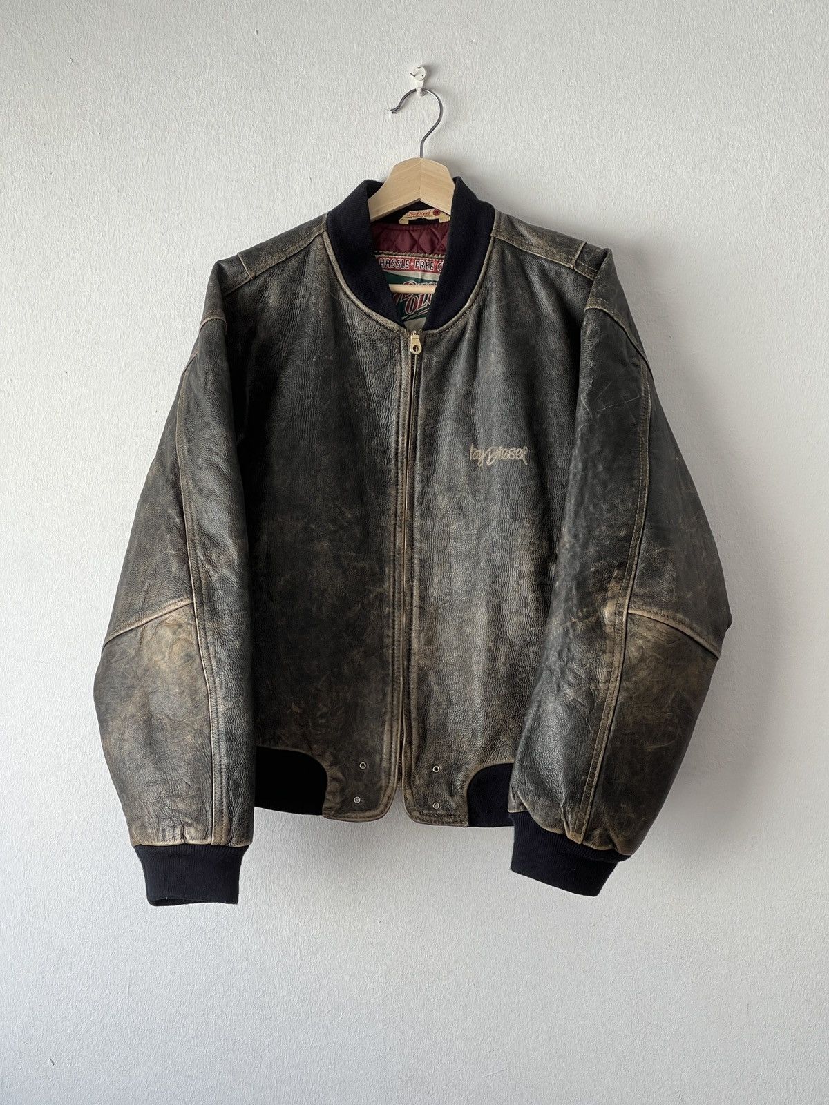 Diesel Diesel Muddy Leather Jacket | Grailed