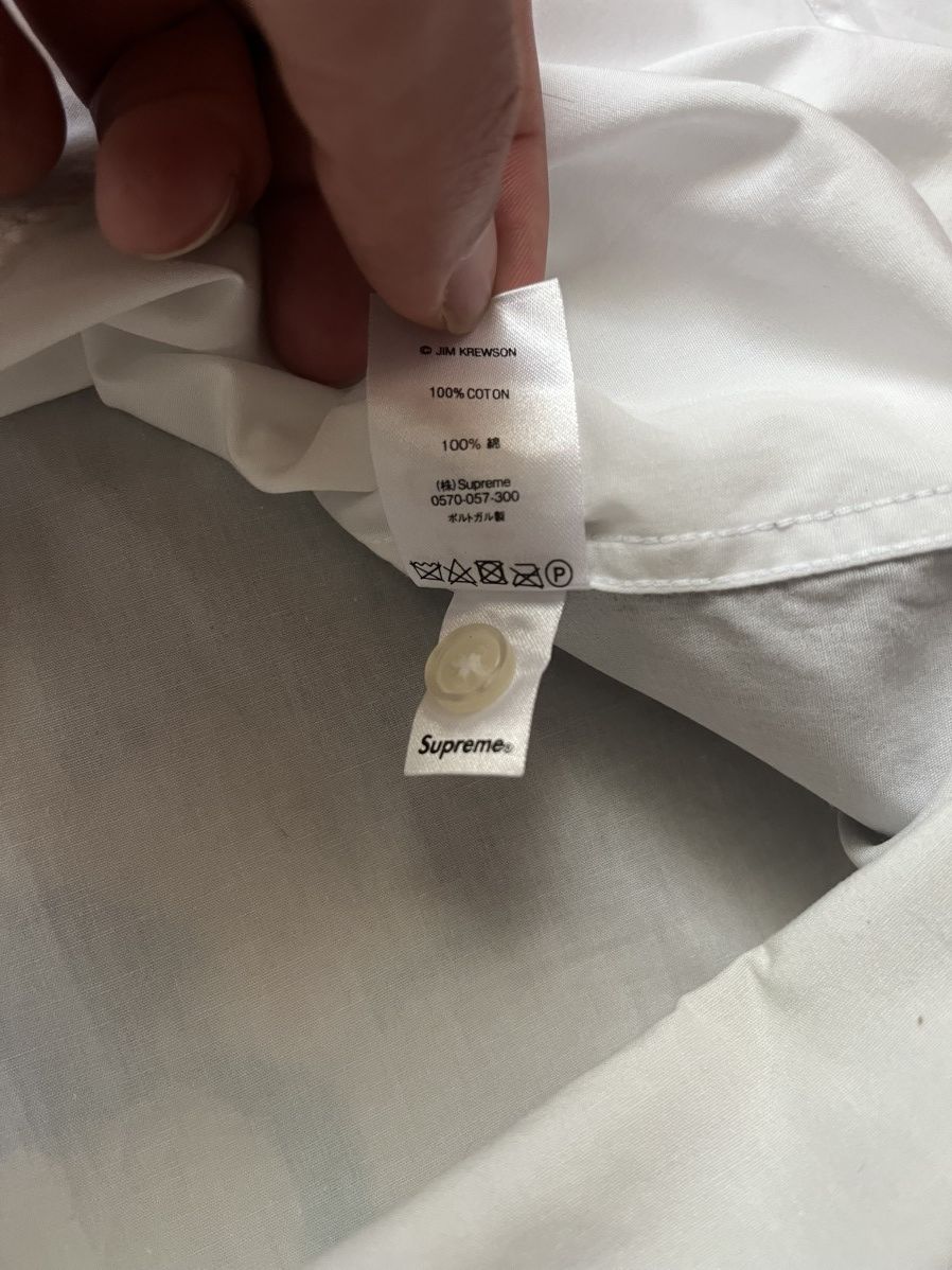 Supreme Supreme SS20 White Leigh Bowery Airbrushed Button Shirt Size US M / EU 48-50 / 2 - 6 Thumbnail