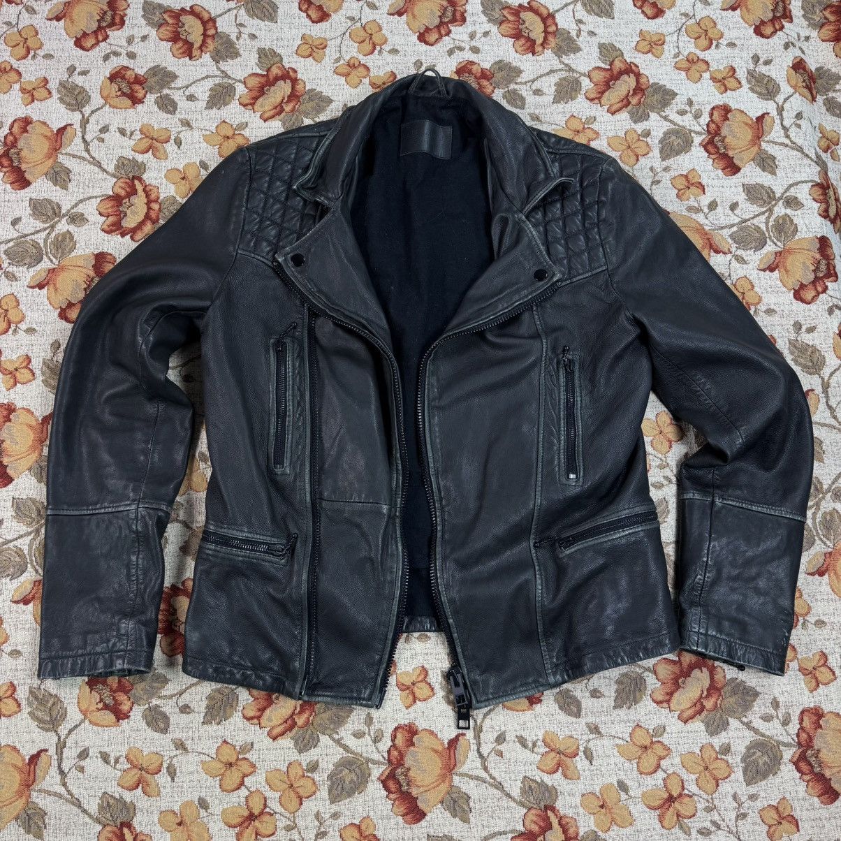 Allsaints × Yves Saint Laurent All Saints Lamb Leather Cargo Biker Jacket Avant Garde Japan Size US XS / EU 42 / 0 - 20 Thumbnail