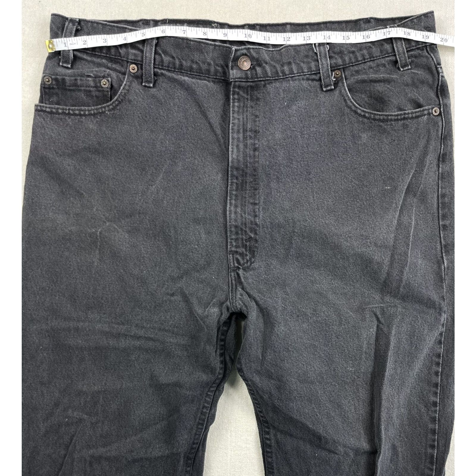 Levi's VINTAGE Levi's 540 Jeans Mens Regular 36-38 Black Denim USA Made 90s Size US 36 / EU 52 - 5 Thumbnail