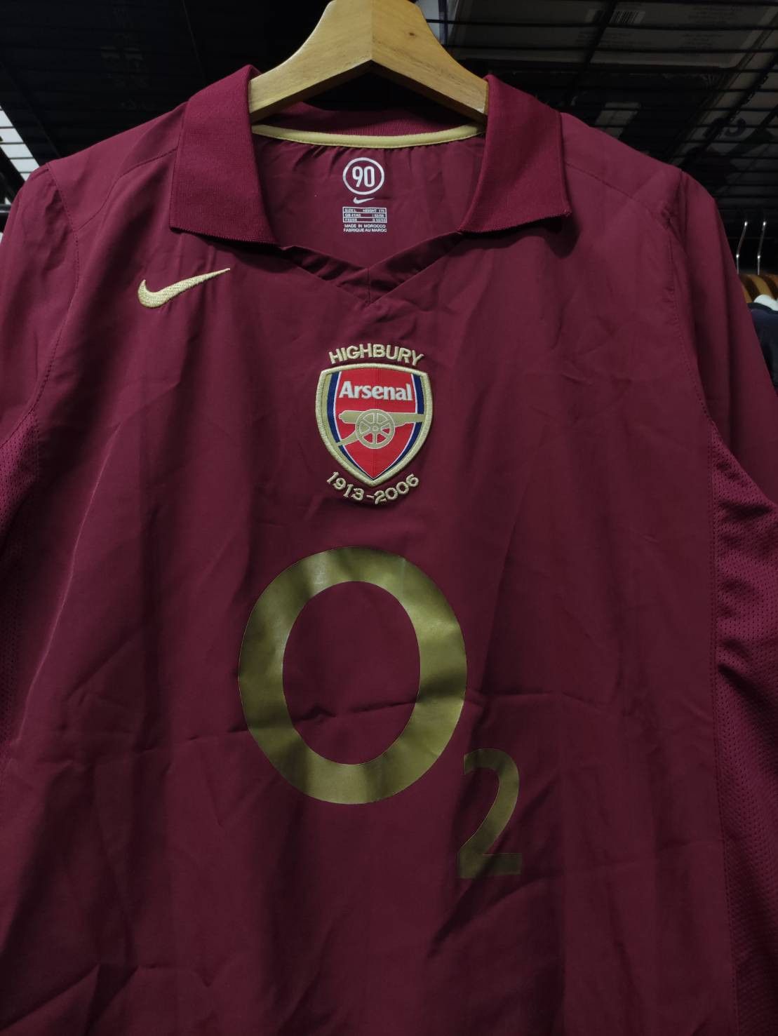 Nike Vtg 00's Arsenal Bergkamp No.10 " Farewell to Highbury " L/S Size US L / EU 52-54 / 3 - 3 Thumbnail