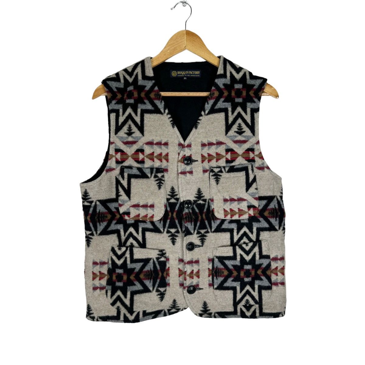 Native ☀️RUGGED FACTORY JAPAN NATIVE VEST Size US XL / EU 56 / 4 - 1 Thumbnail