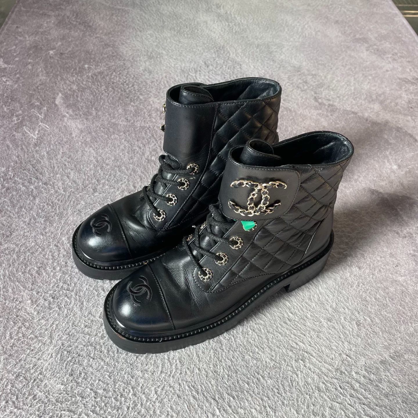 Chanel Chanel Black Boots 37 Women Size US 6.5 / IT 36.5 - 1 Thumbnail