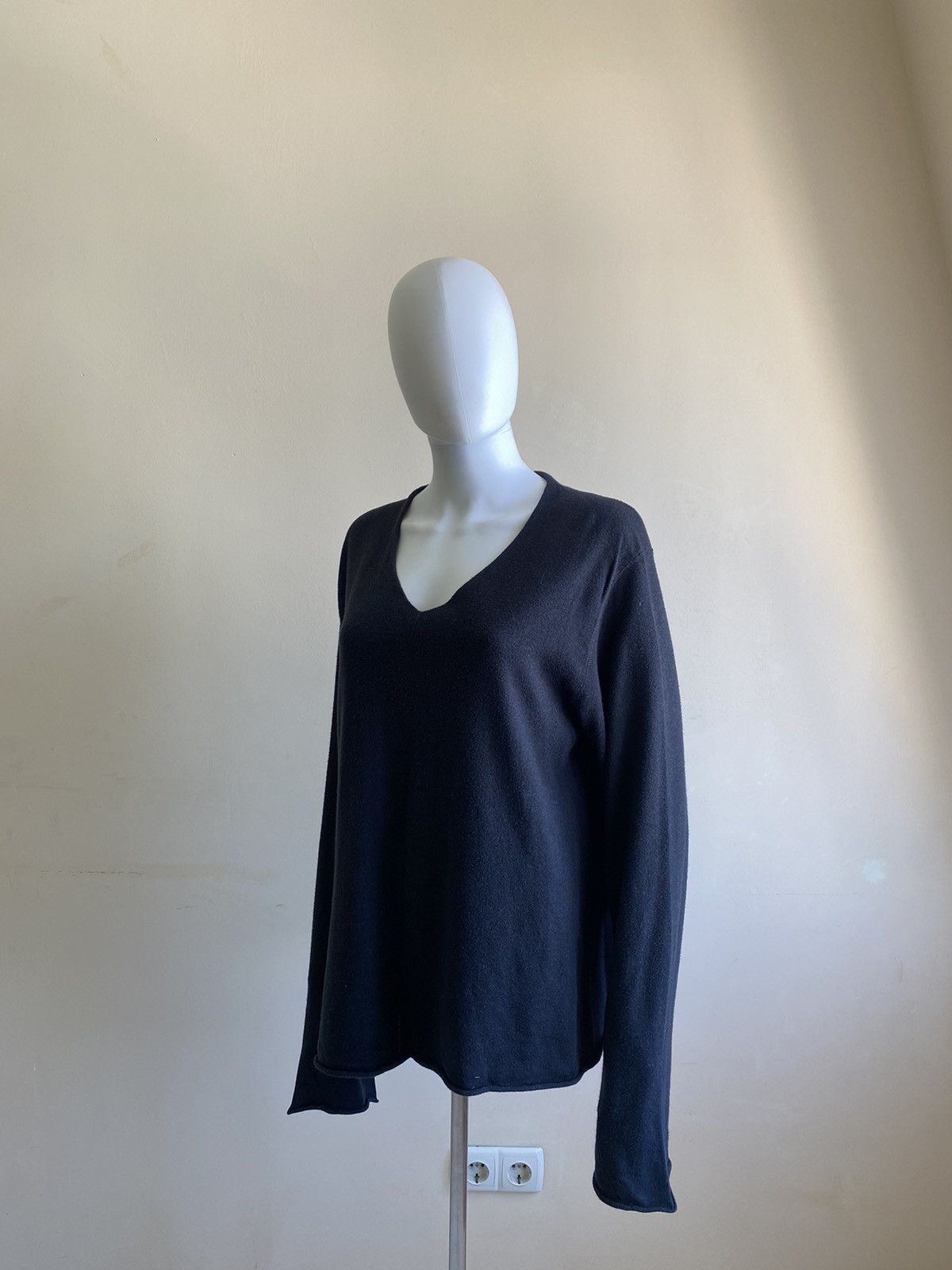 hannes roether Hannes Roether Black Avant Garde Long Sleeve Sweater Size XL Size XL / US 12-14 / IT 48-50 - 6 Thumbnail
