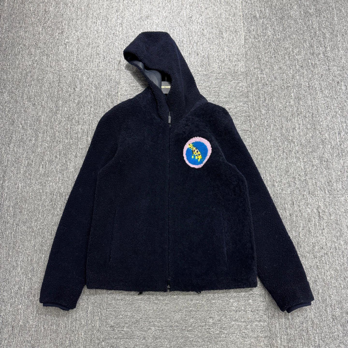 Fendi Black Zip-Up Hoodie with Giraffe Patch Size US M / EU 48-50 / 2 - 1 Thumbnail