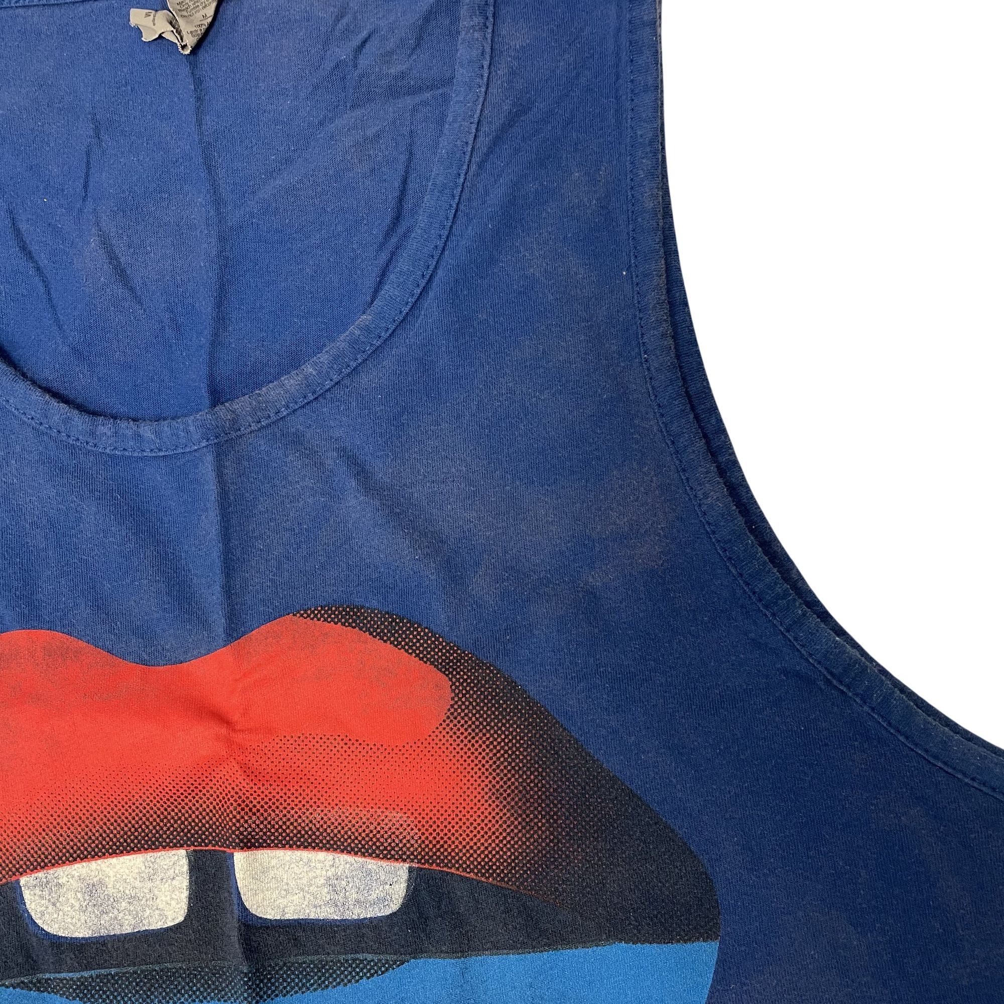 Next Level Vtg Style LIVE FOR NOW PEPSI Blue Miami Beach Lips Tank Top Size US M / EU 48-50 / 2 - 9 Thumbnail