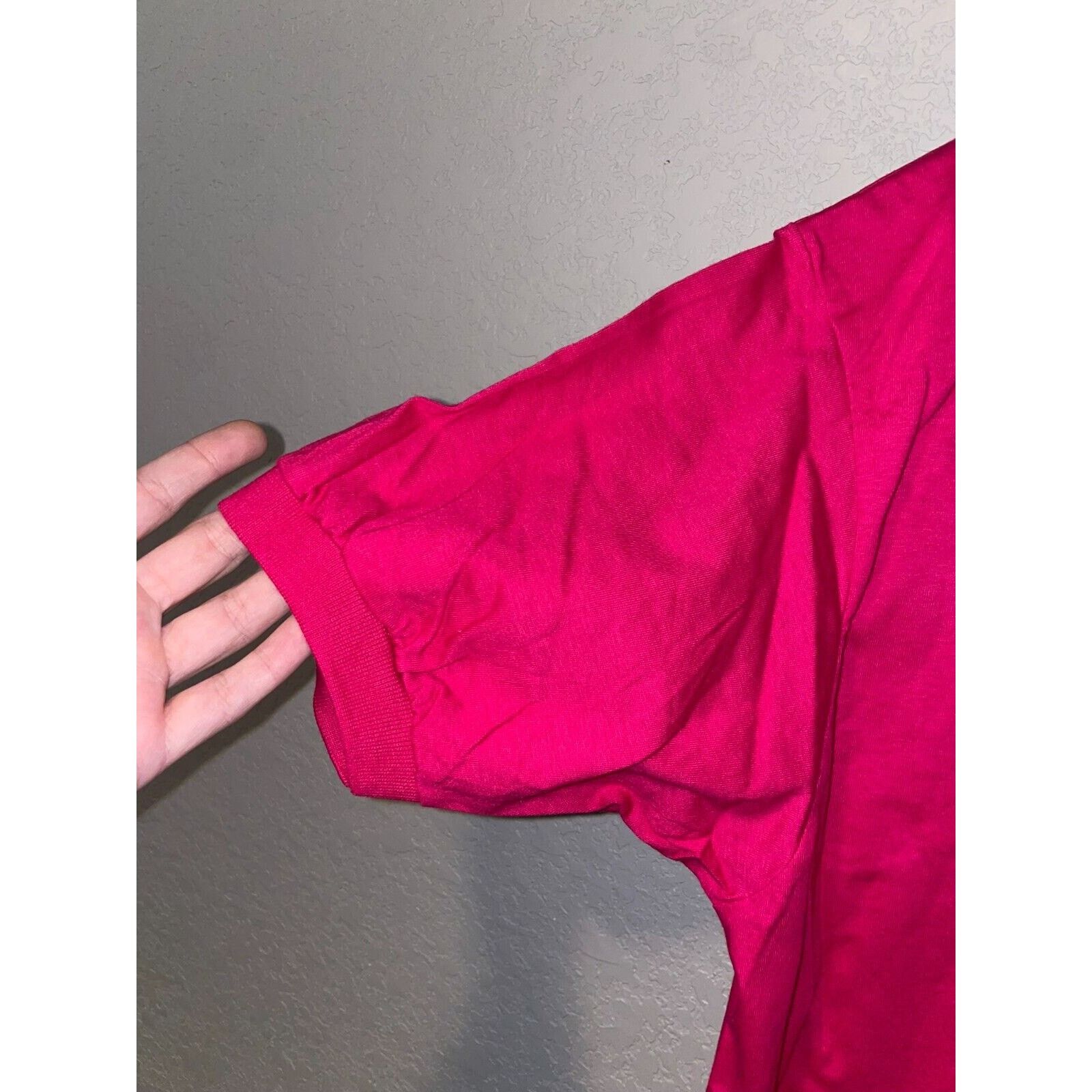 Jerzees Vintage Pink Blank Polo Shirt Jerzees VTG 90s Small Stain Size US L / EU 52-54 / 3 - 6 Thumbnail