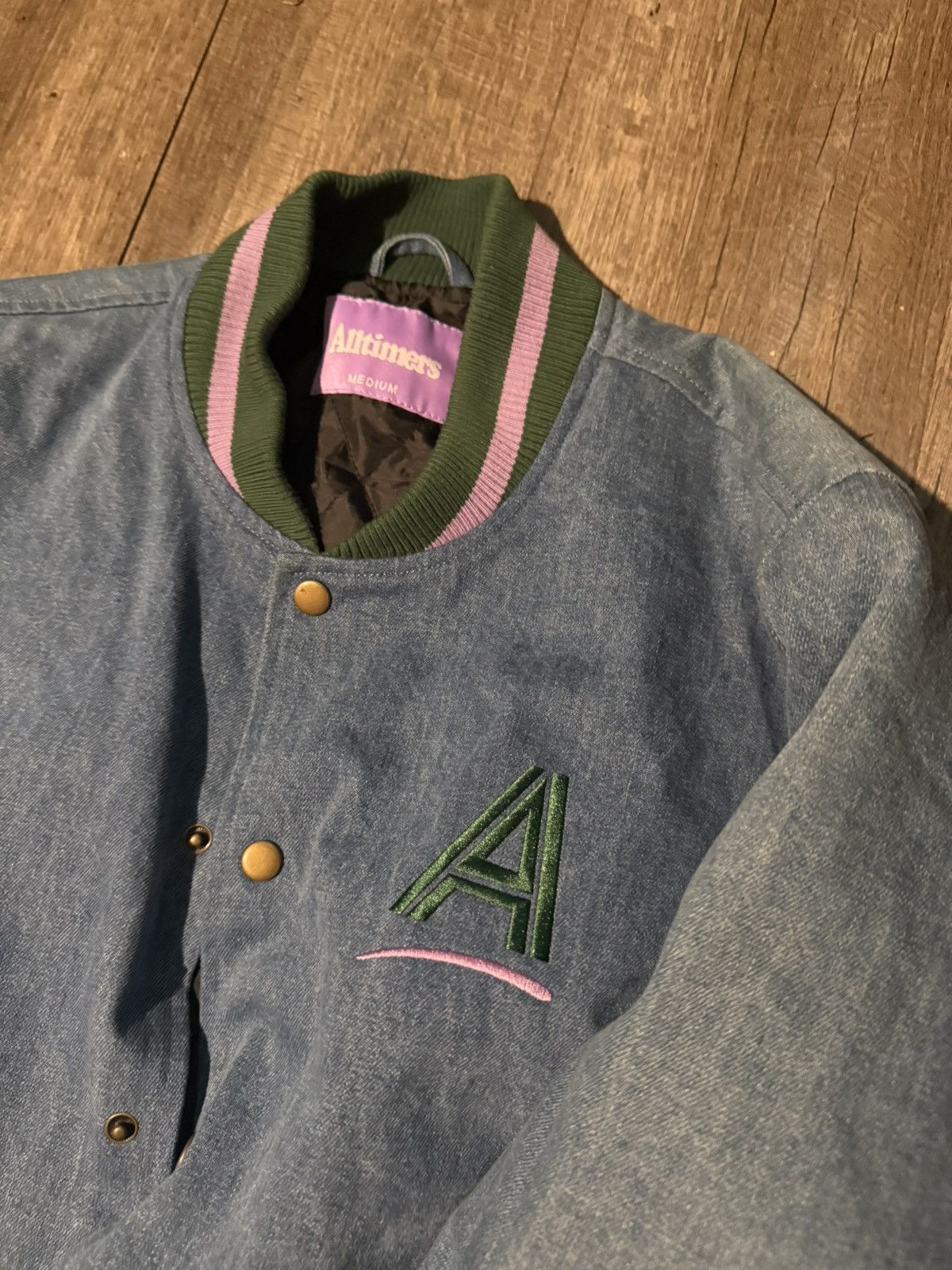 Alltimers AllTimers League Varsity Jacket Blue Size Medium Size US L / EU 52-54 / 3 - 3 Thumbnail