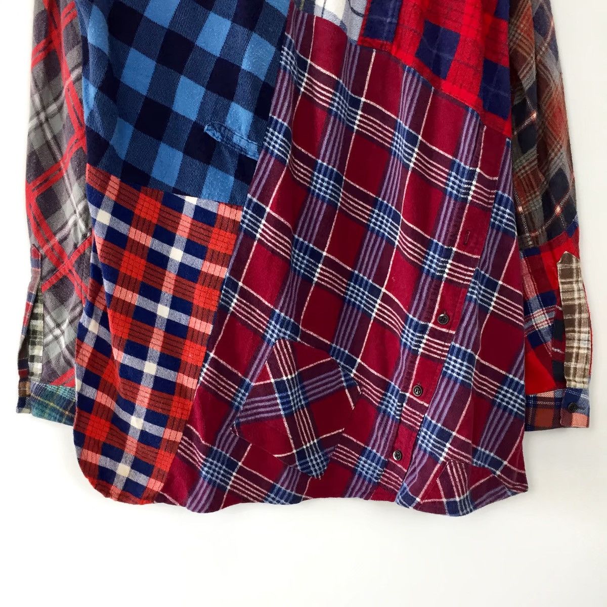 Needles REBUILD BY NEEDLES FW16 PATCHWORK FLANNEL SHIRT Size US M / EU 48-50 / 2 - 6 Thumbnail