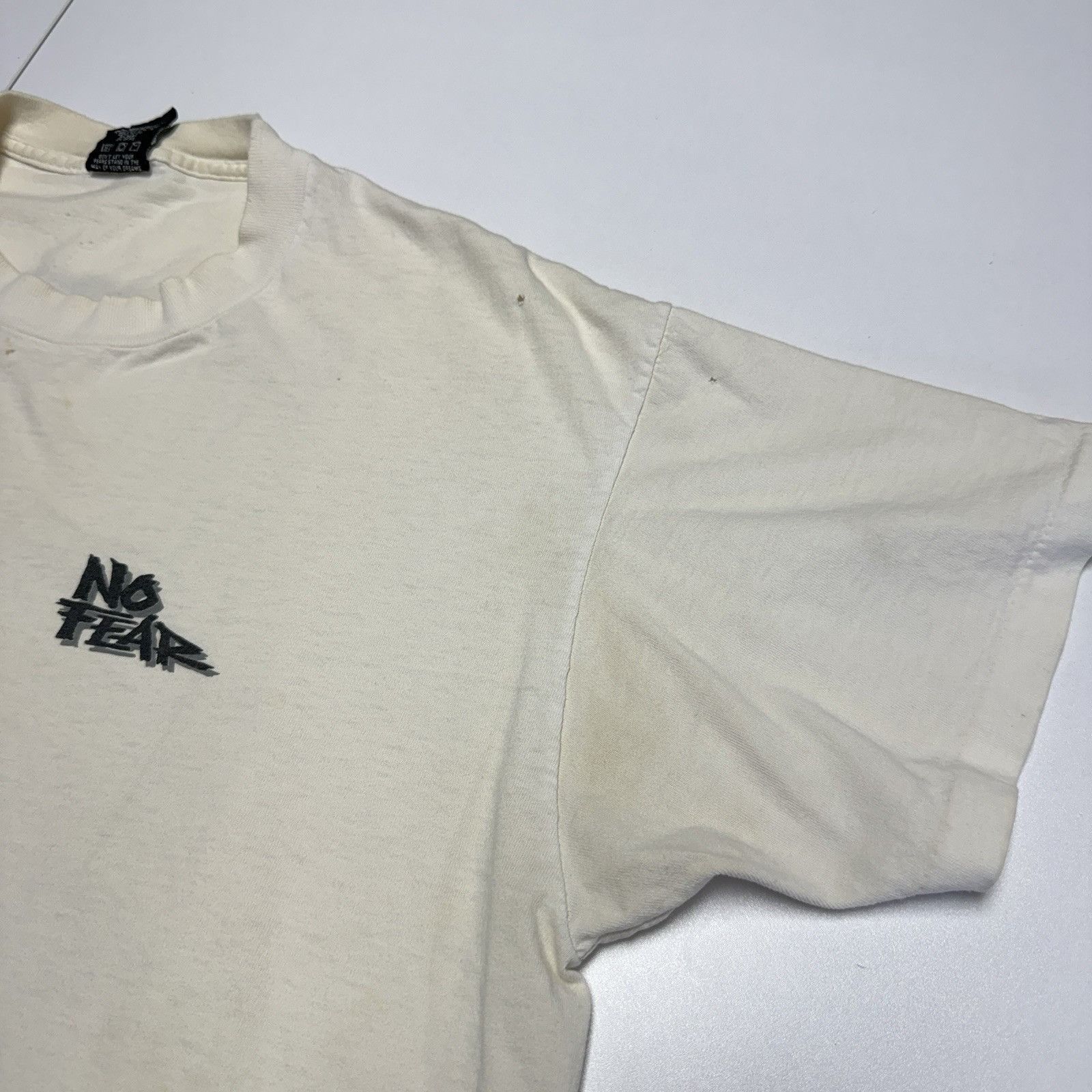 No Fear Vintage No Fear Baseball T Shirt Mens XL White Y2k 90s Size US XL / EU 56 / 4 - 5 Thumbnail
