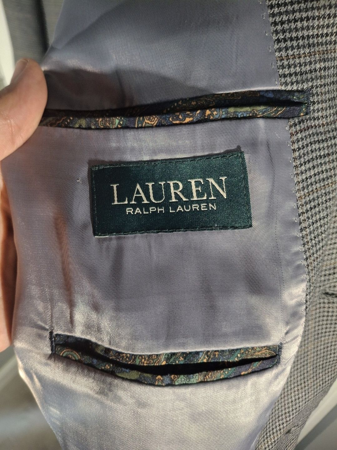 Ralph Lauren Lauren By Ralph Lauren - Gray Two-Button Blazer Size 46R - 3 Thumbnail
