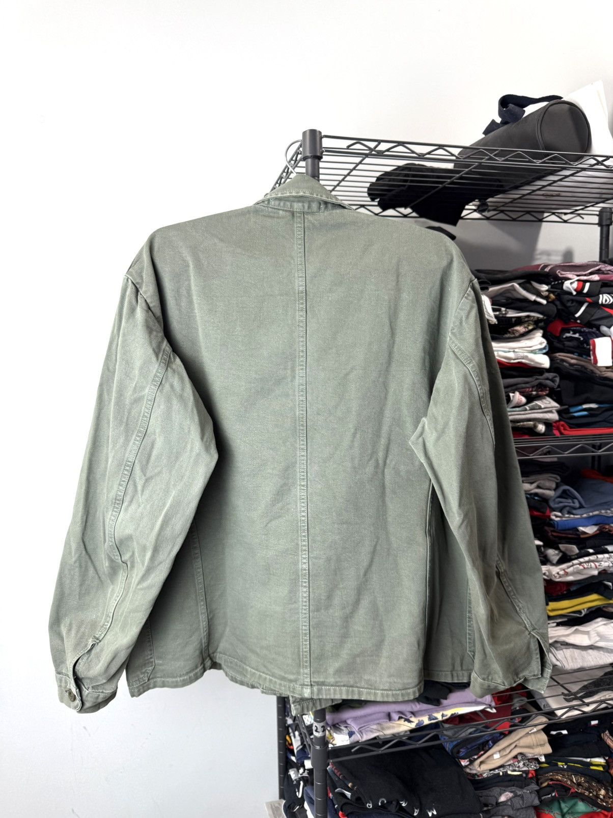 Vintage Rare! 70’s Vintage France Work Jacket Military Size US L / EU 52-54 / 3 - 2 Thumbnail