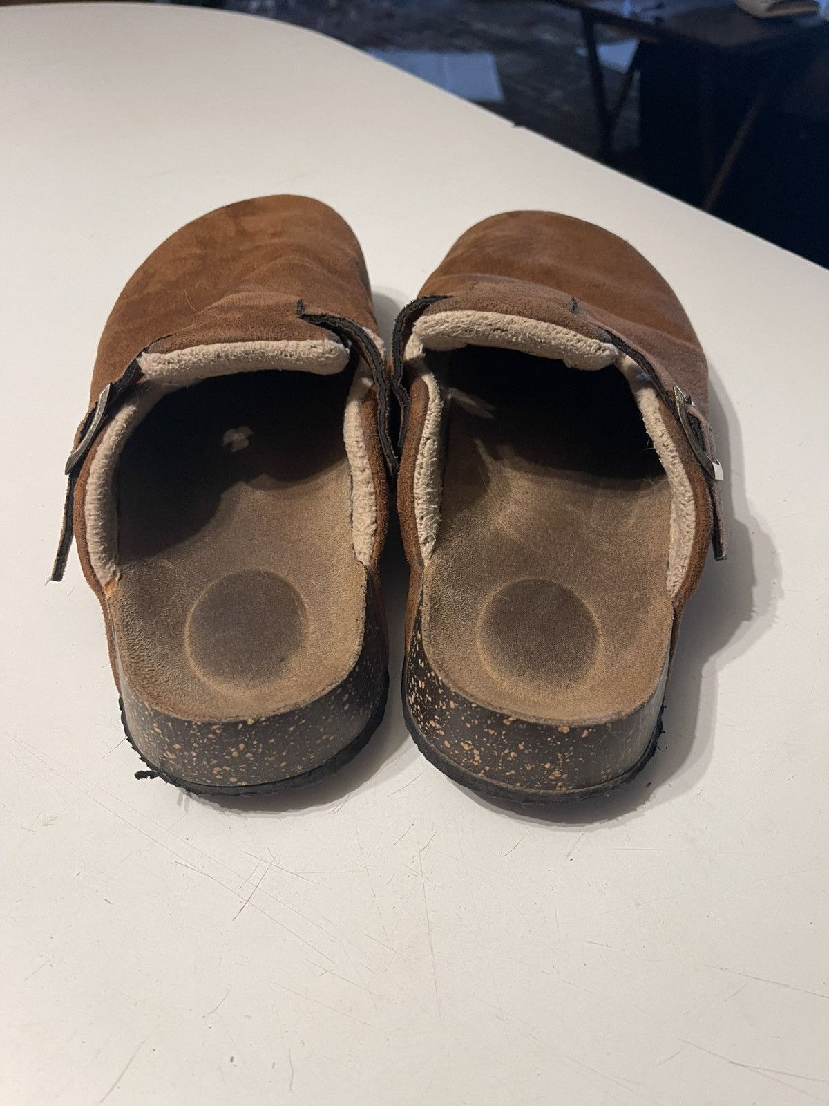 Other Men’s Size 10 Brown Suede Sherpa Lined Slip On Buckled Mules Size US 10 / EU 43 - 5 Thumbnail