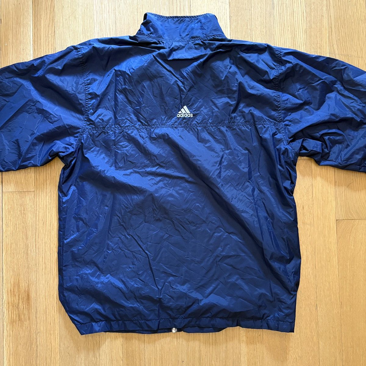 Adidas VINTAGE Navy Blue Adidas Windbreaker Jacket Size US L / EU 52-54 / 3 - 4 Thumbnail