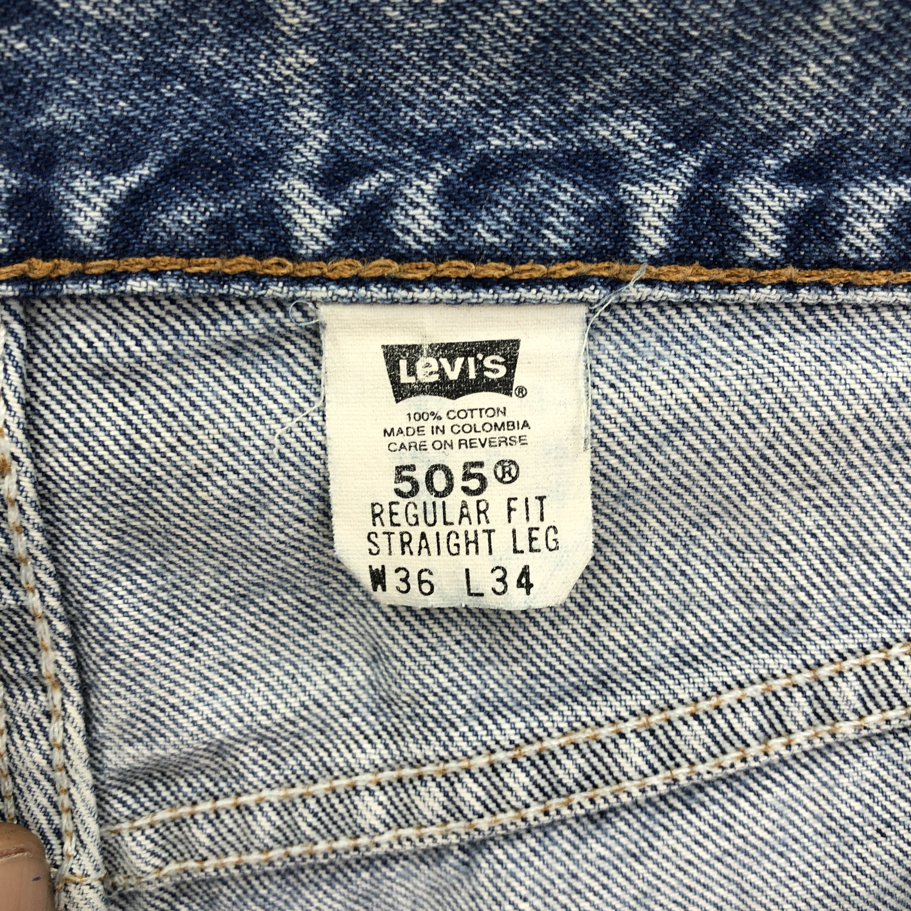 Levi's × Vintage Vintage Levis Stonewash Jeans Levi's Faded Light Wash Denim Size US 34 / EU 50 - 9 Thumbnail