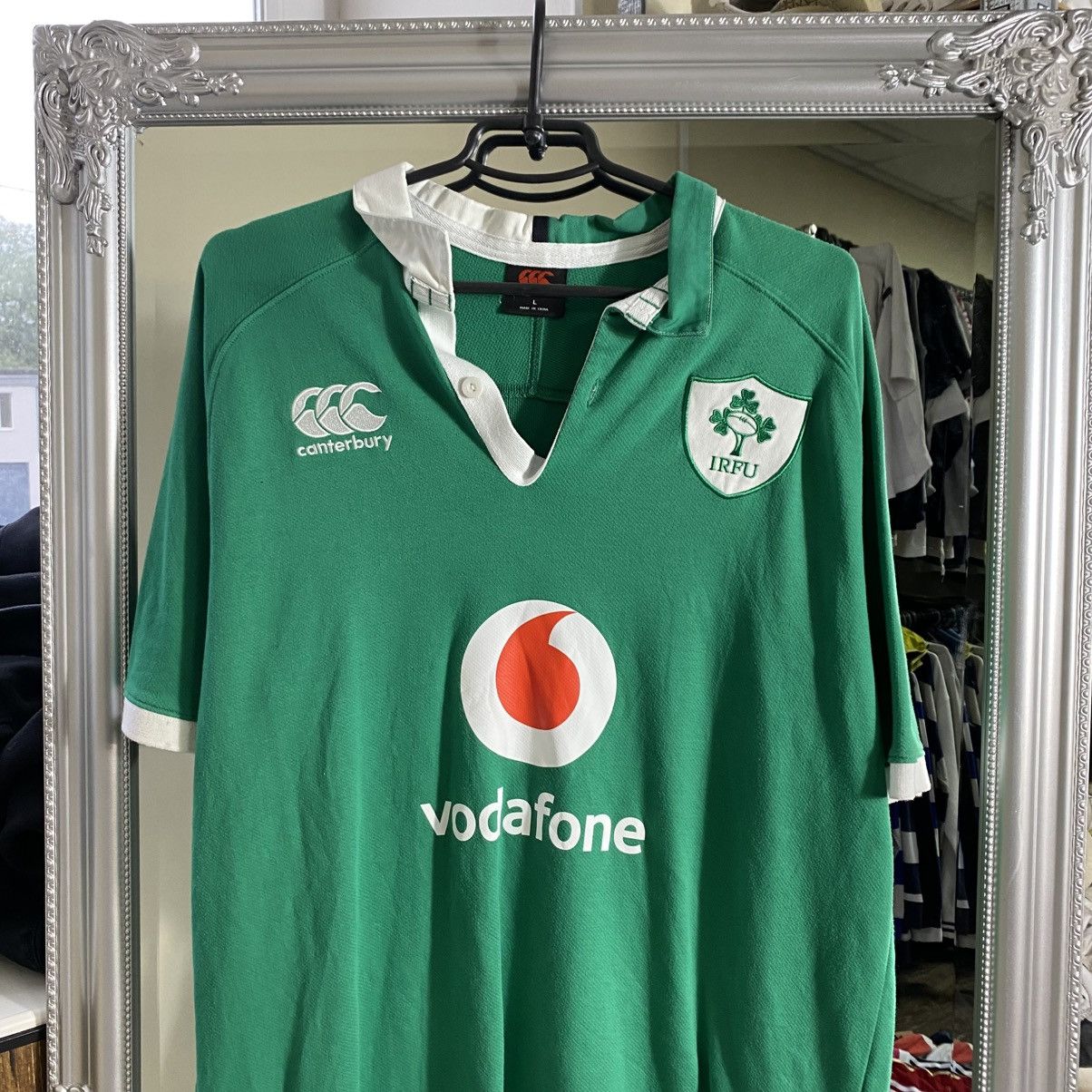 Canterbury of New Zealand Vintage Canterbury Ulster Rugby Ireland Jersey blokecore Size US L / EU 52-54 / 3 - 2 Thumbnail